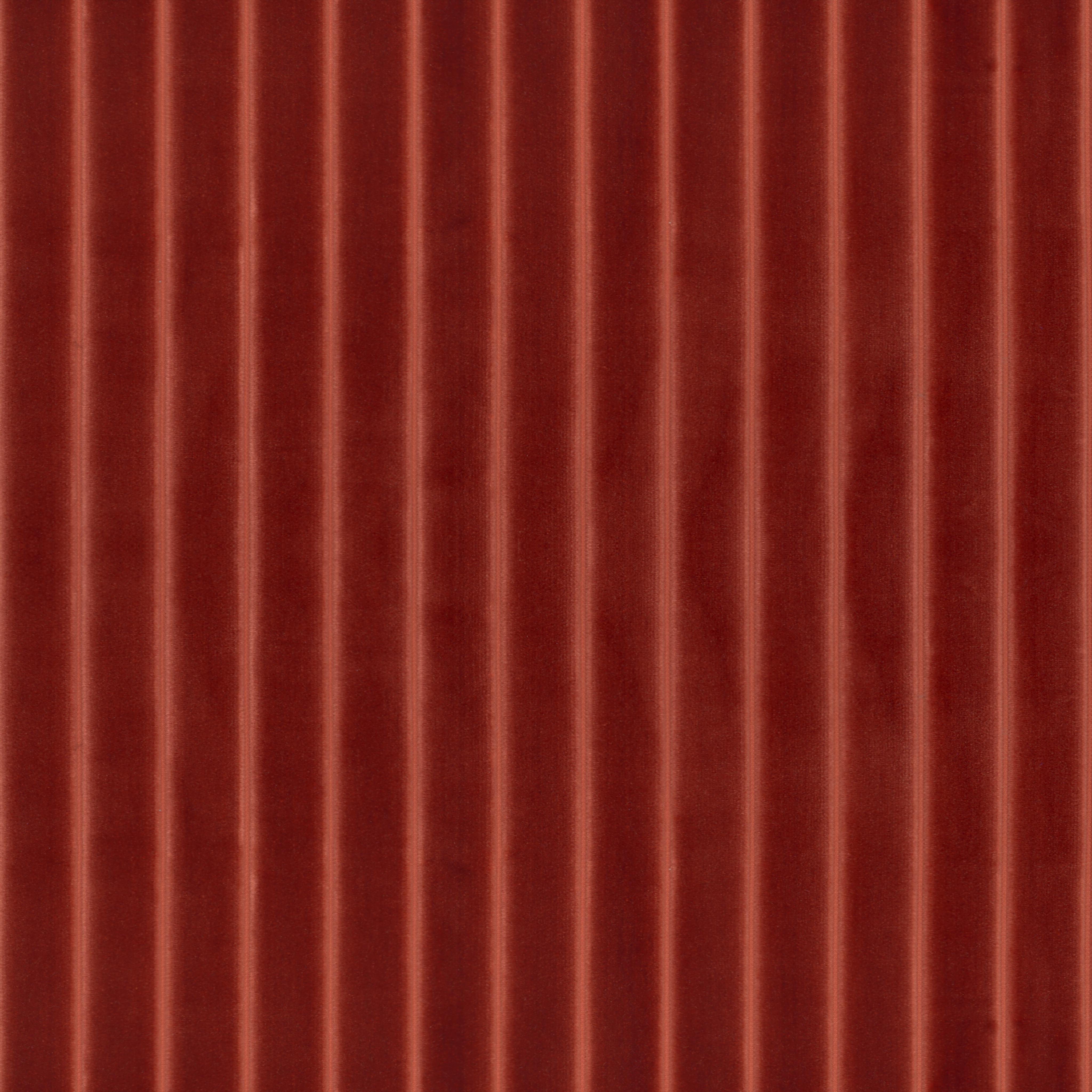 A seamless fabric texture with stripe orange velvet units arranged in a None pattern