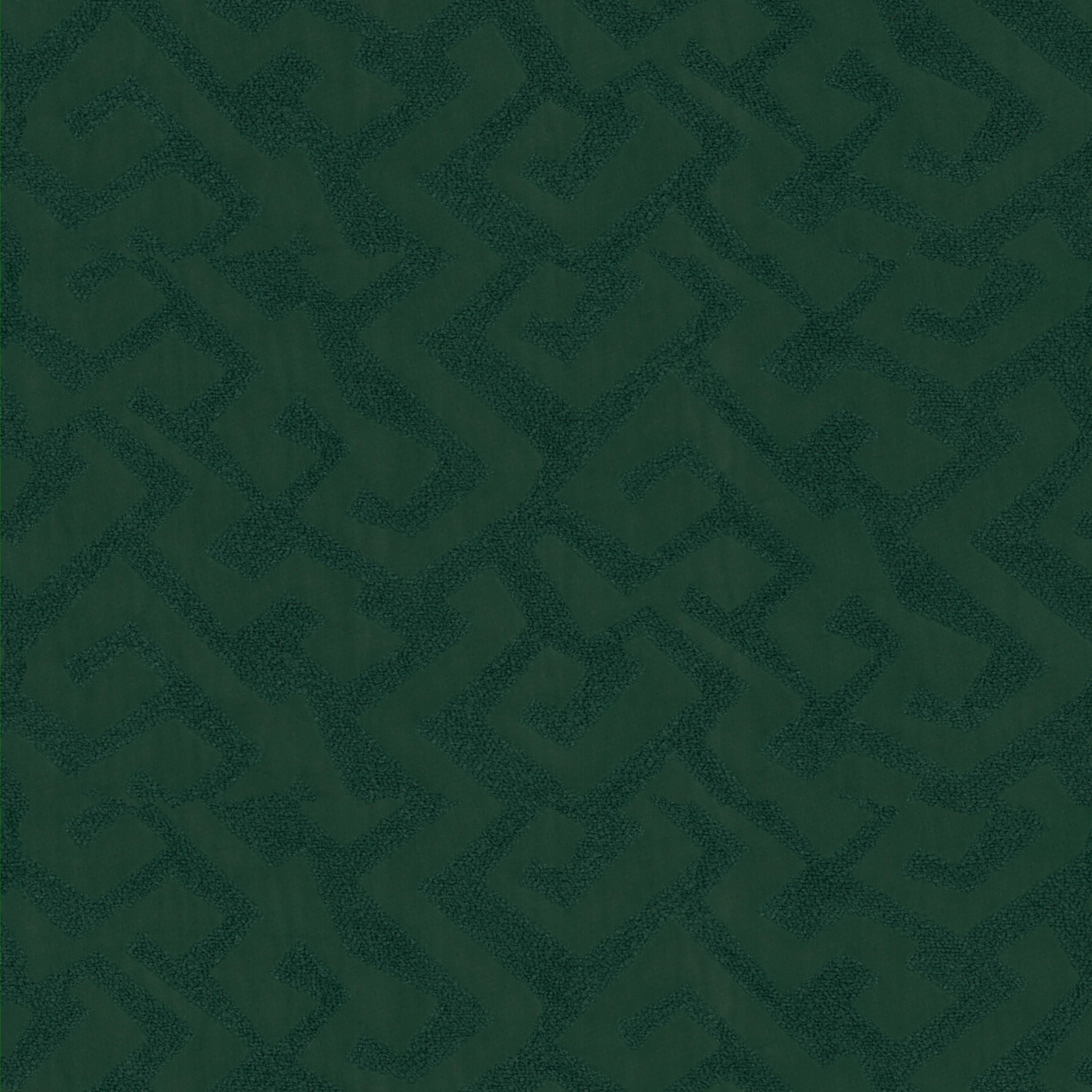 A seamless fabric texture with graphical green jacquard units arranged in a None pattern