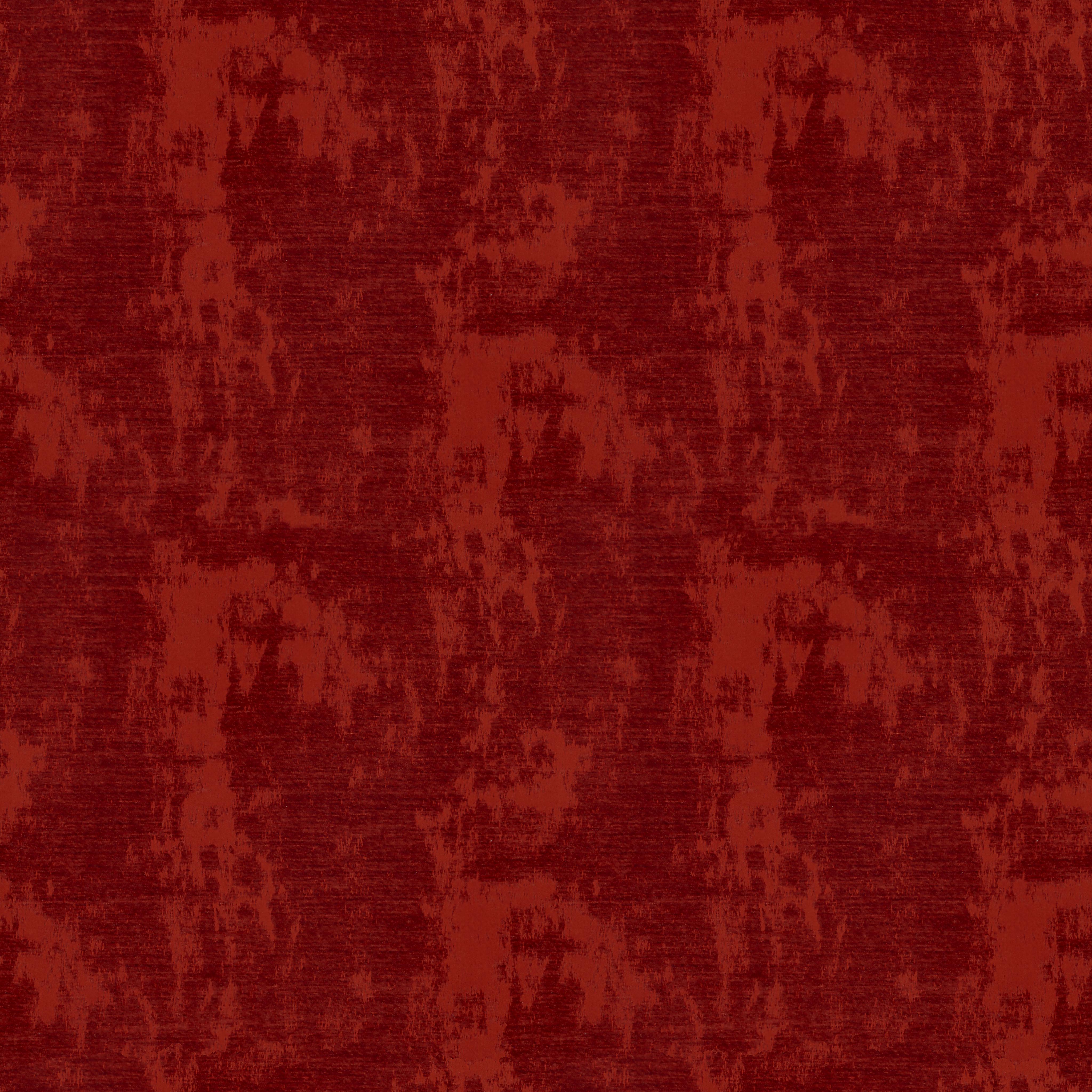 A seamless fabric texture with graphical orange chenille units arranged in a None pattern