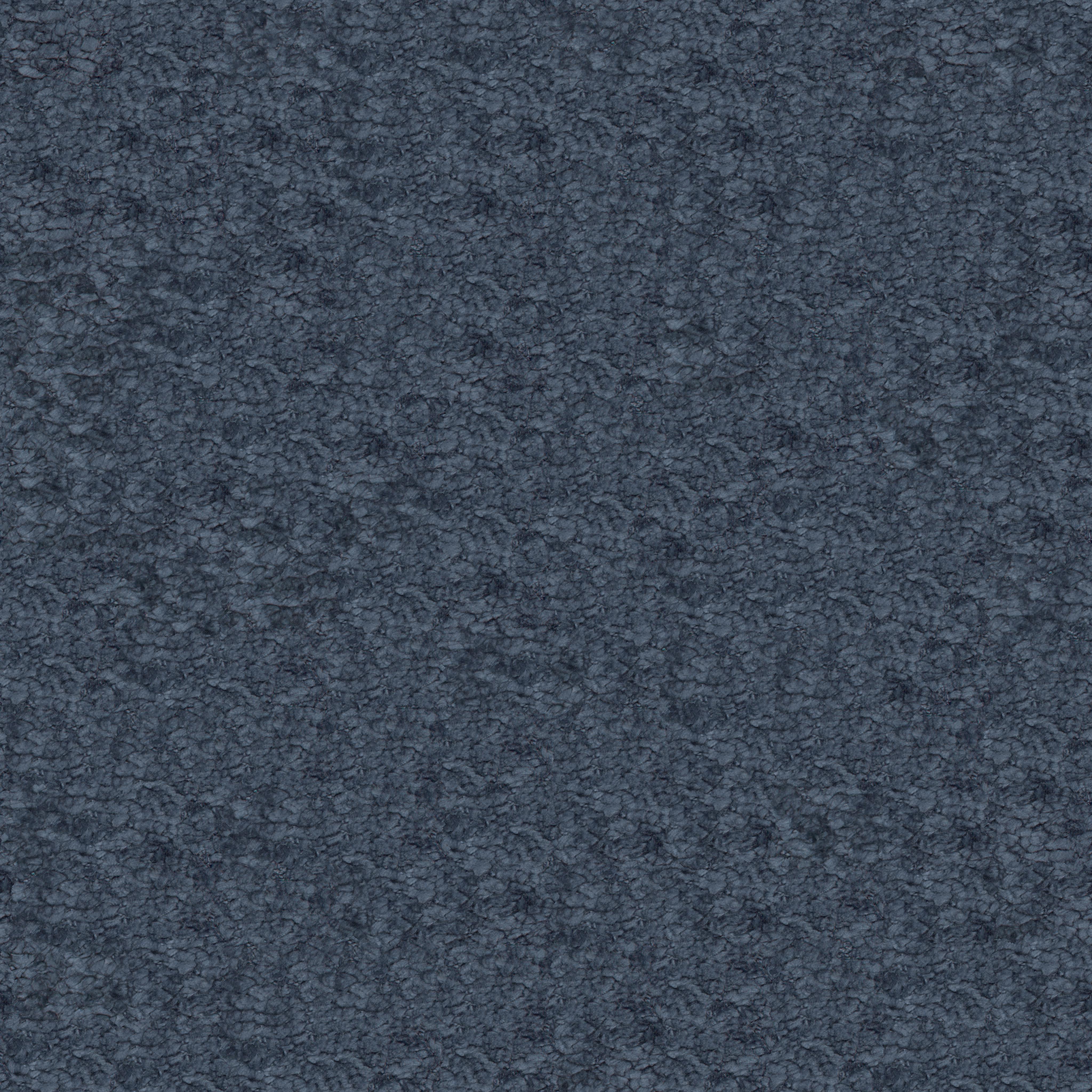 A seamless fabric texture with plain blue chenille units arranged in a None pattern