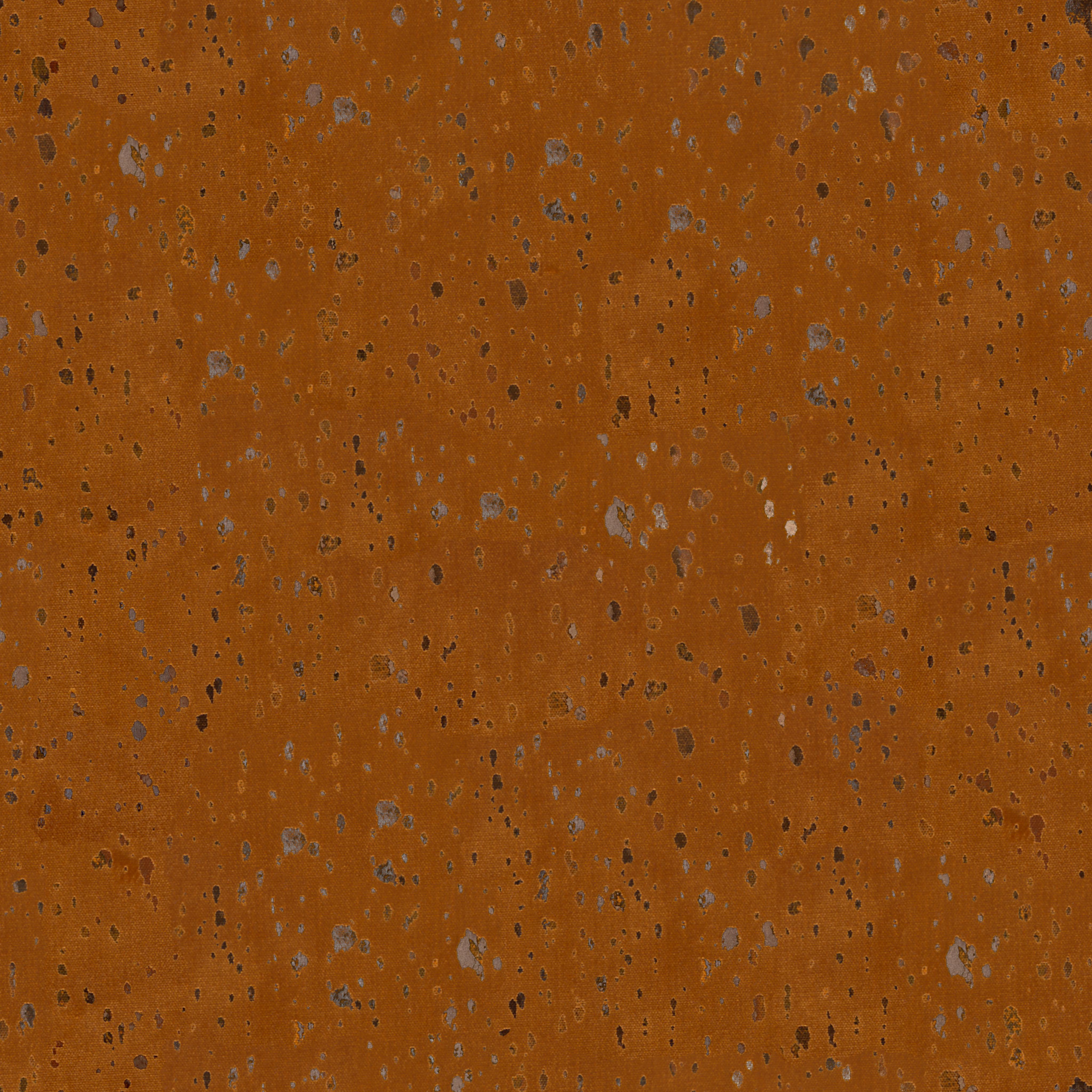 A seamless fabric texture with graphical orange velvet units arranged in a None pattern