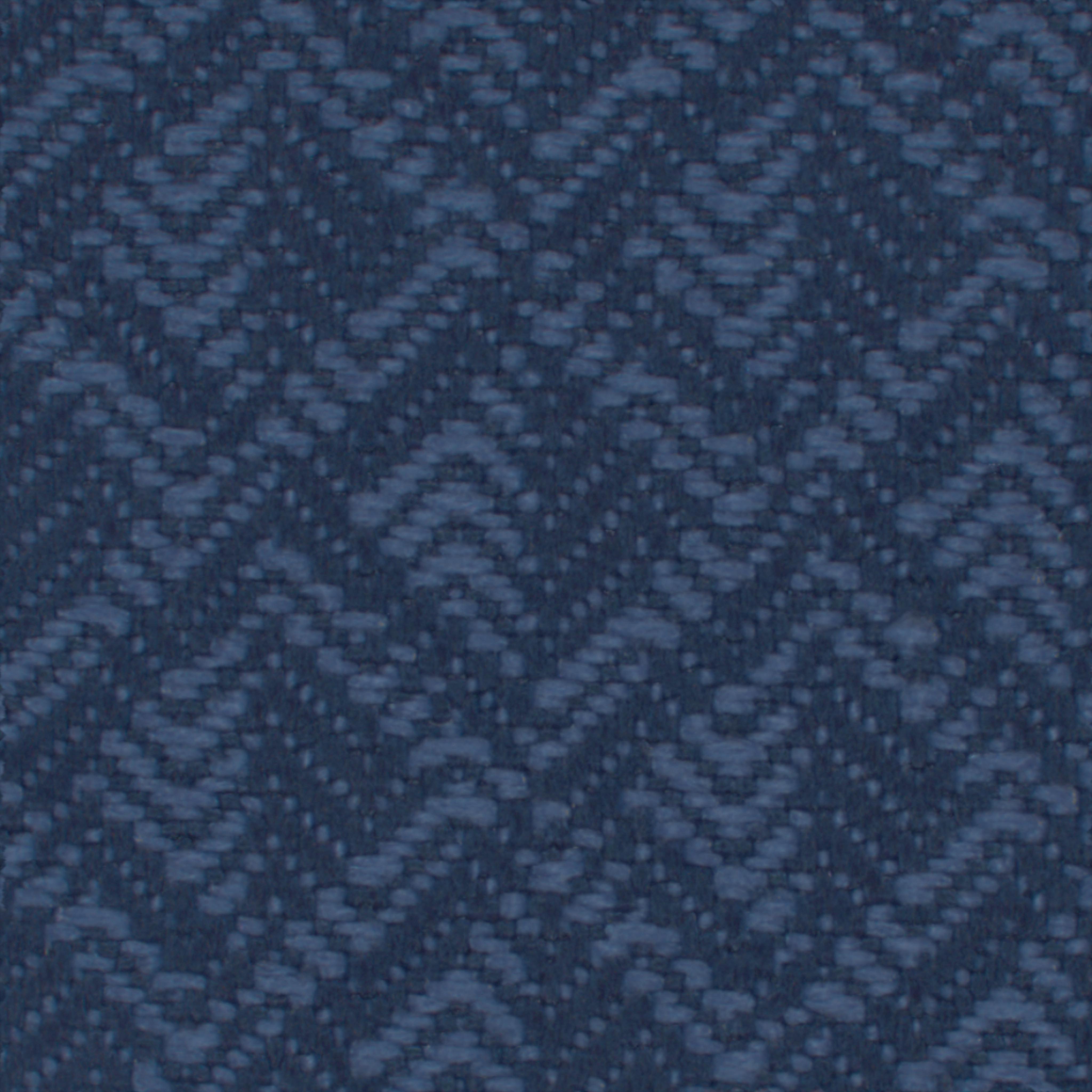 A seamless fabric texture with geometric blue flat units arranged in a None pattern