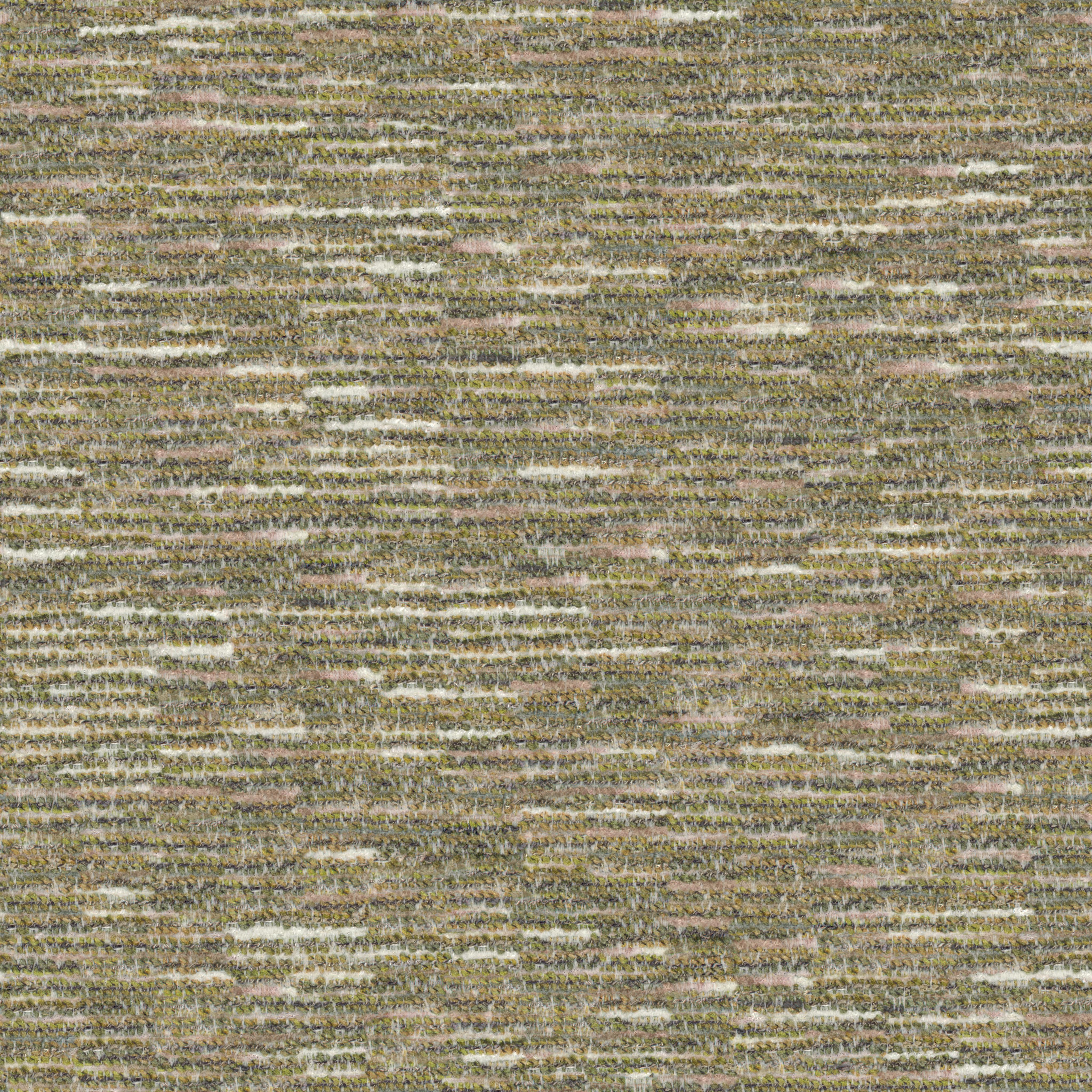 A seamless fabric texture with plain green chenille units arranged in a None pattern