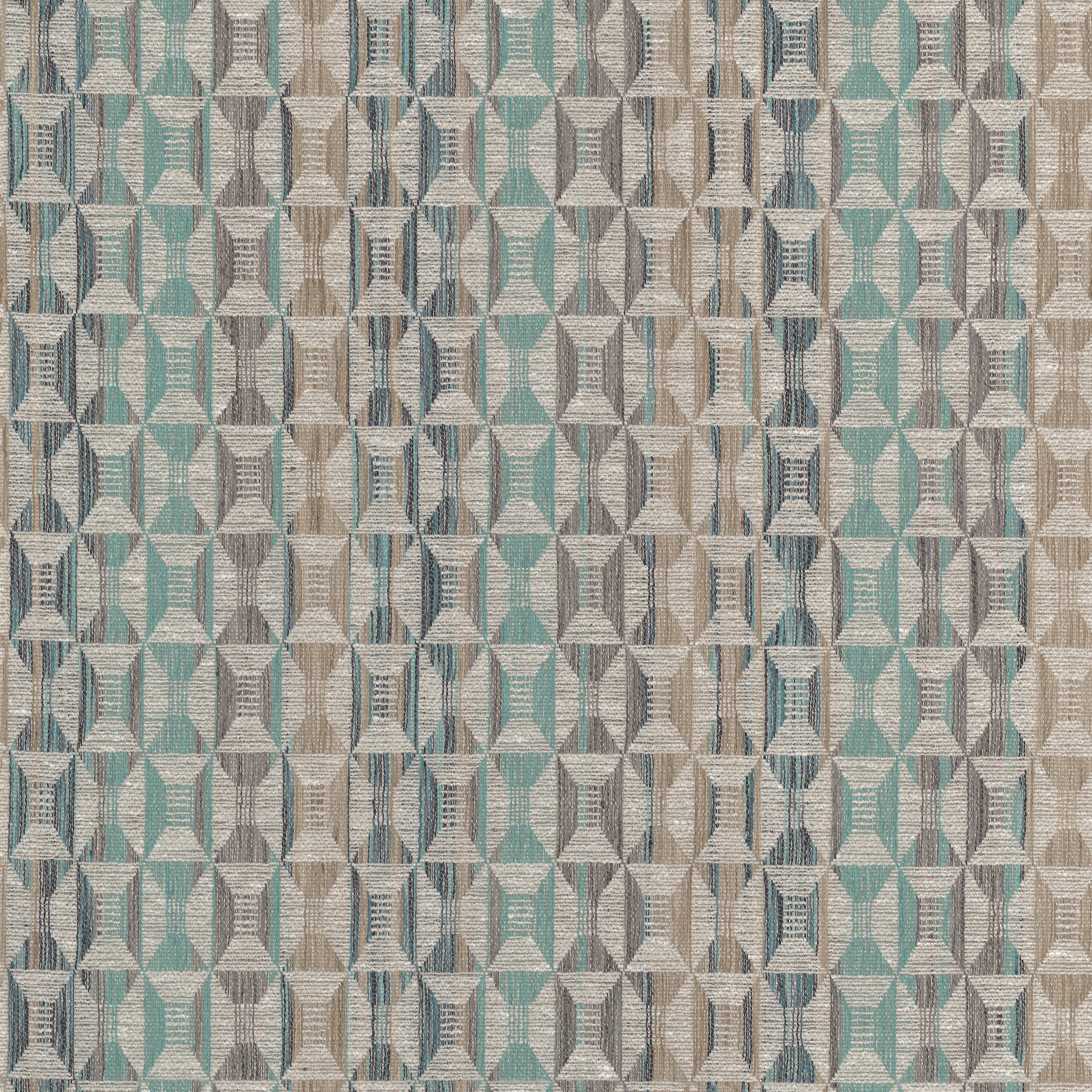 A seamless fabric texture with geometric duckegg jacquard units arranged in a None pattern
