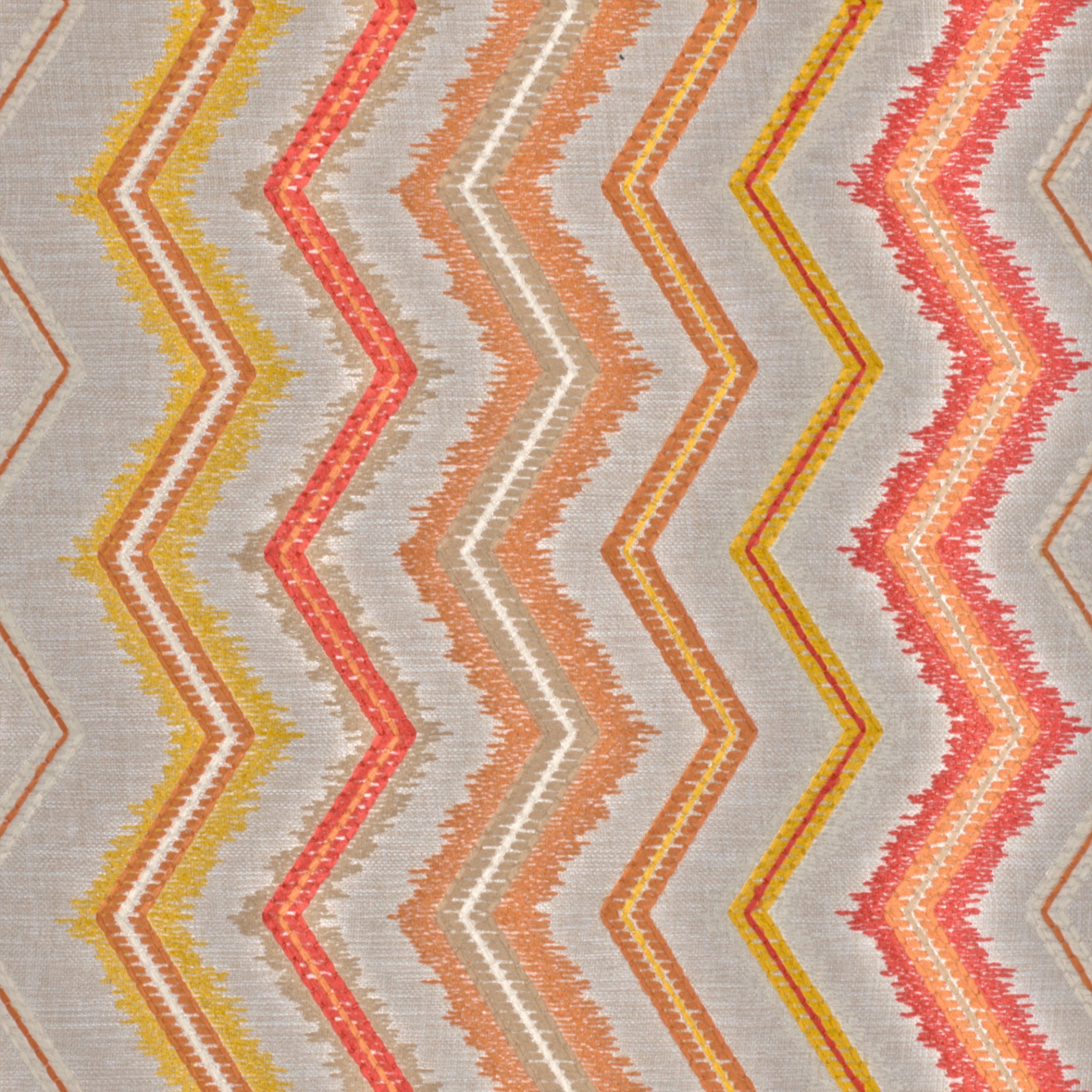 A seamless fabric texture with geometric red embroidery units arranged in a None pattern