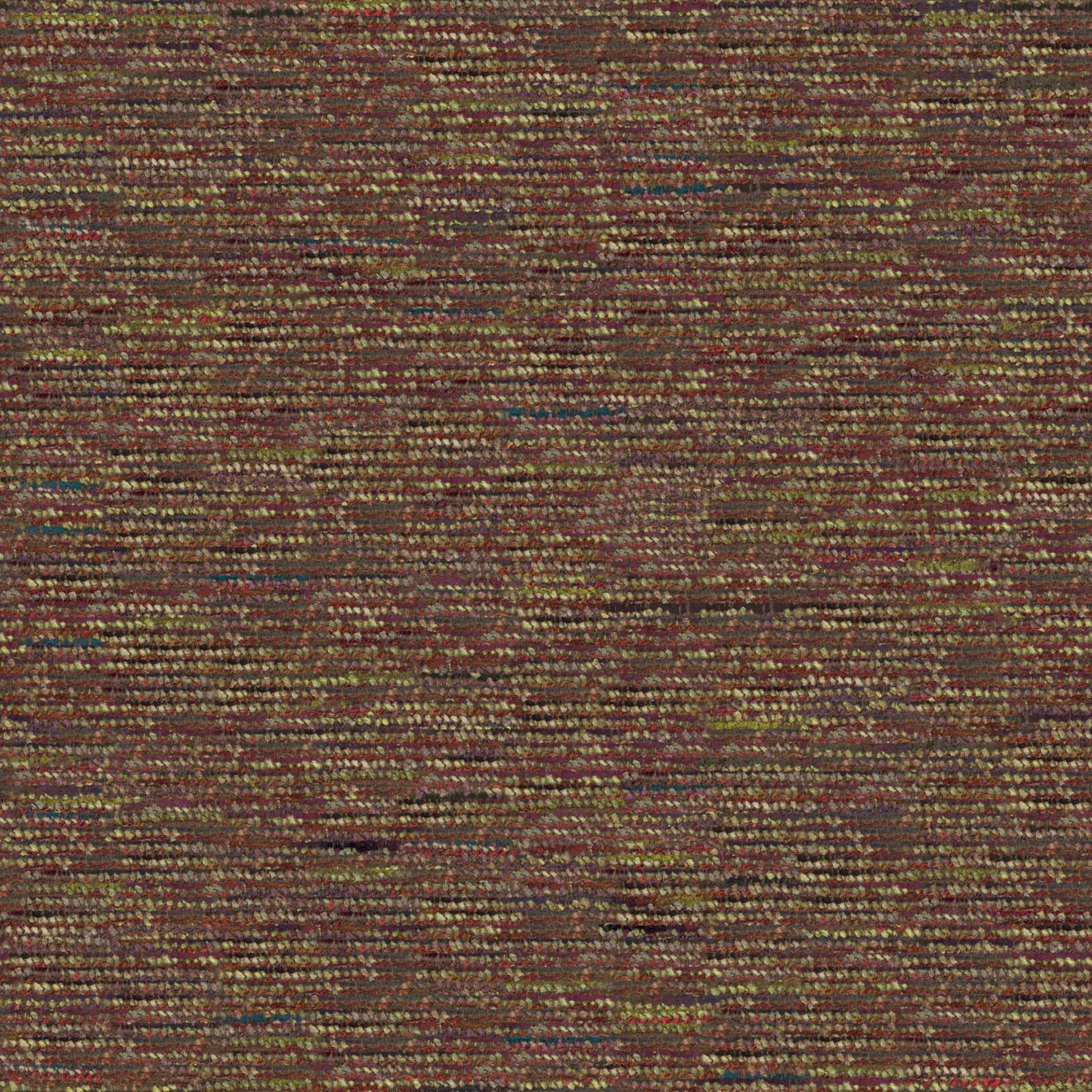 A seamless fabric texture with plain red chenille units arranged in a None pattern