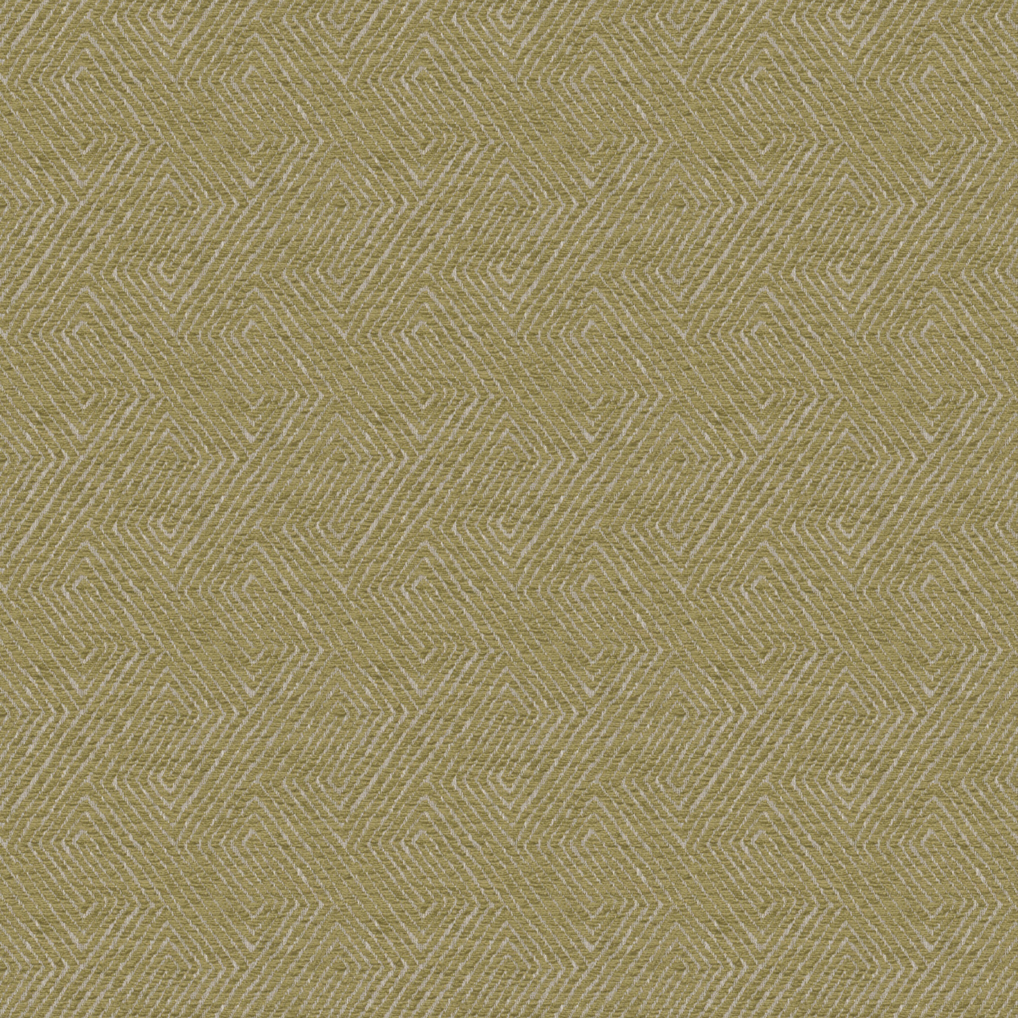 A seamless fabric texture with geometric green chenille units arranged in a None pattern