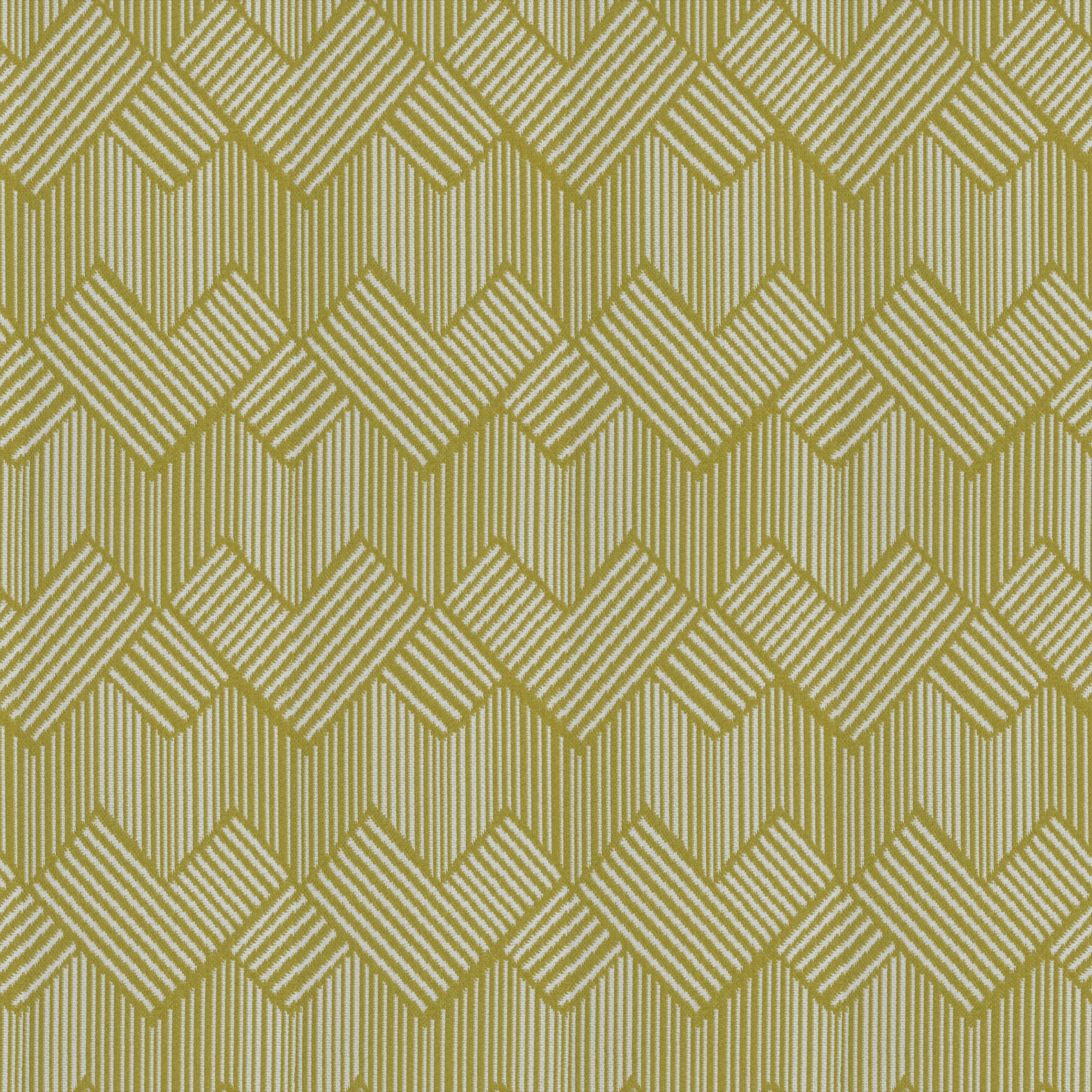 A seamless fabric texture with geometric green jacquard units arranged in a None pattern