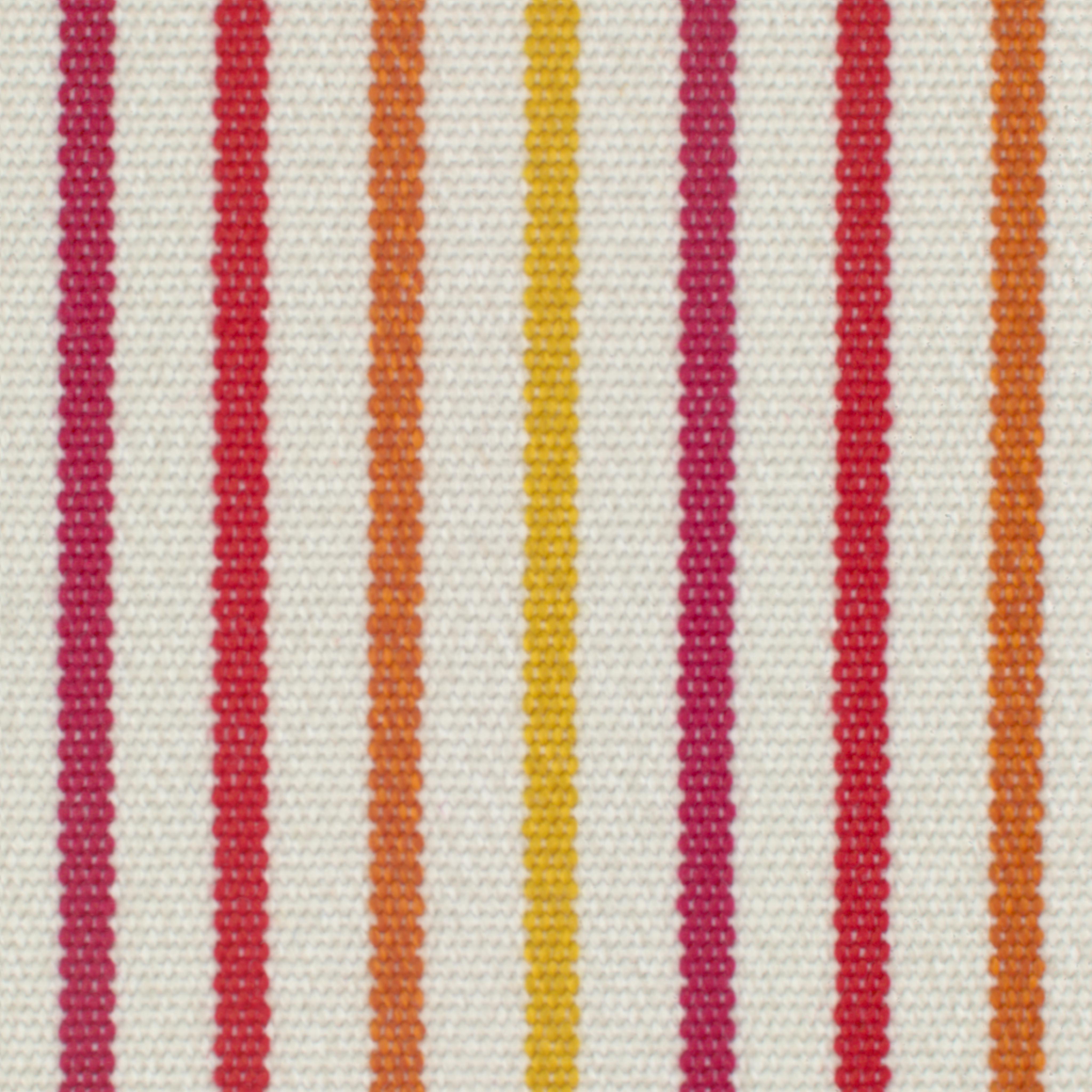 A seamless fabric texture with stripe multicoloured flat units arranged in a None pattern