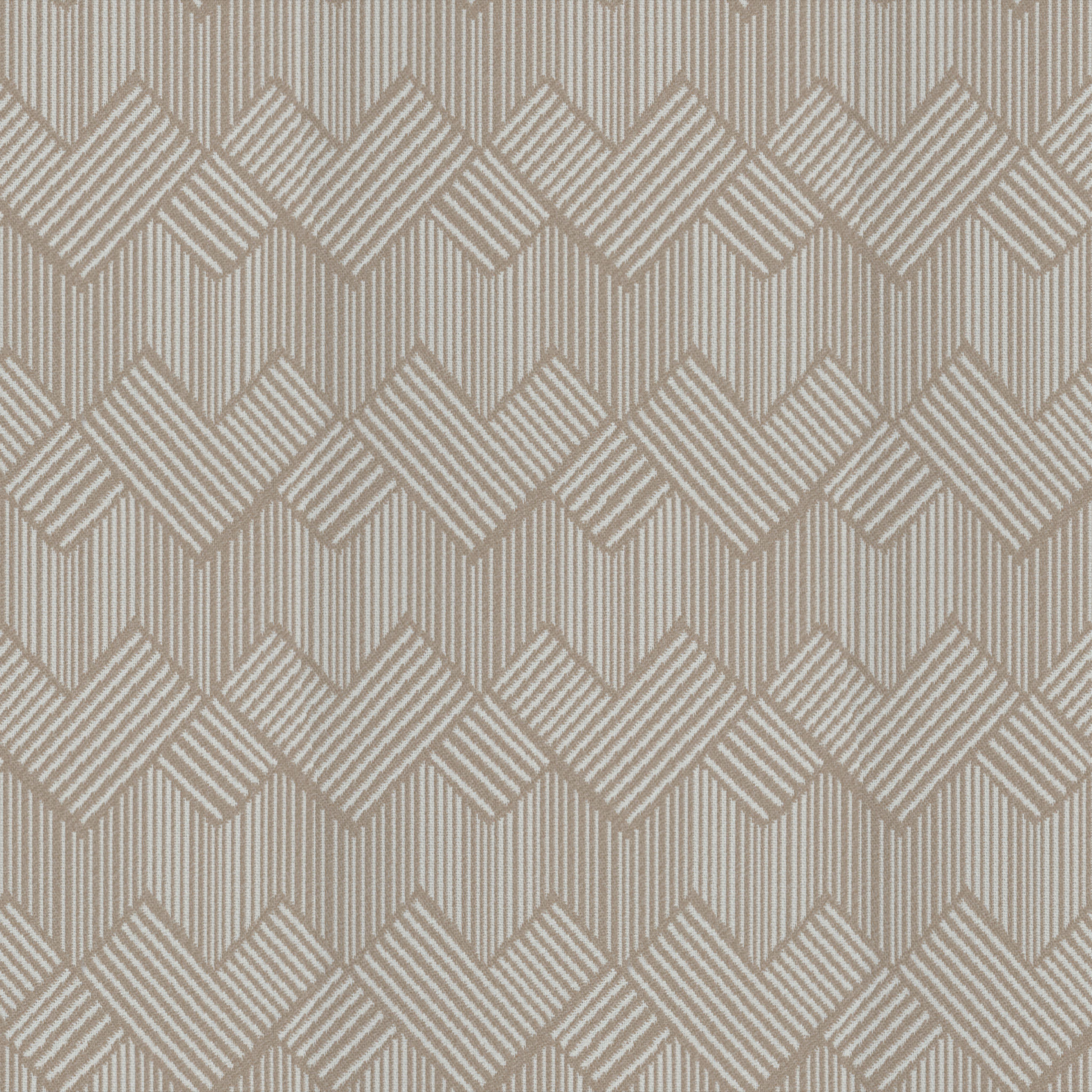 A seamless fabric texture with geometric natural jacquard units arranged in a None pattern