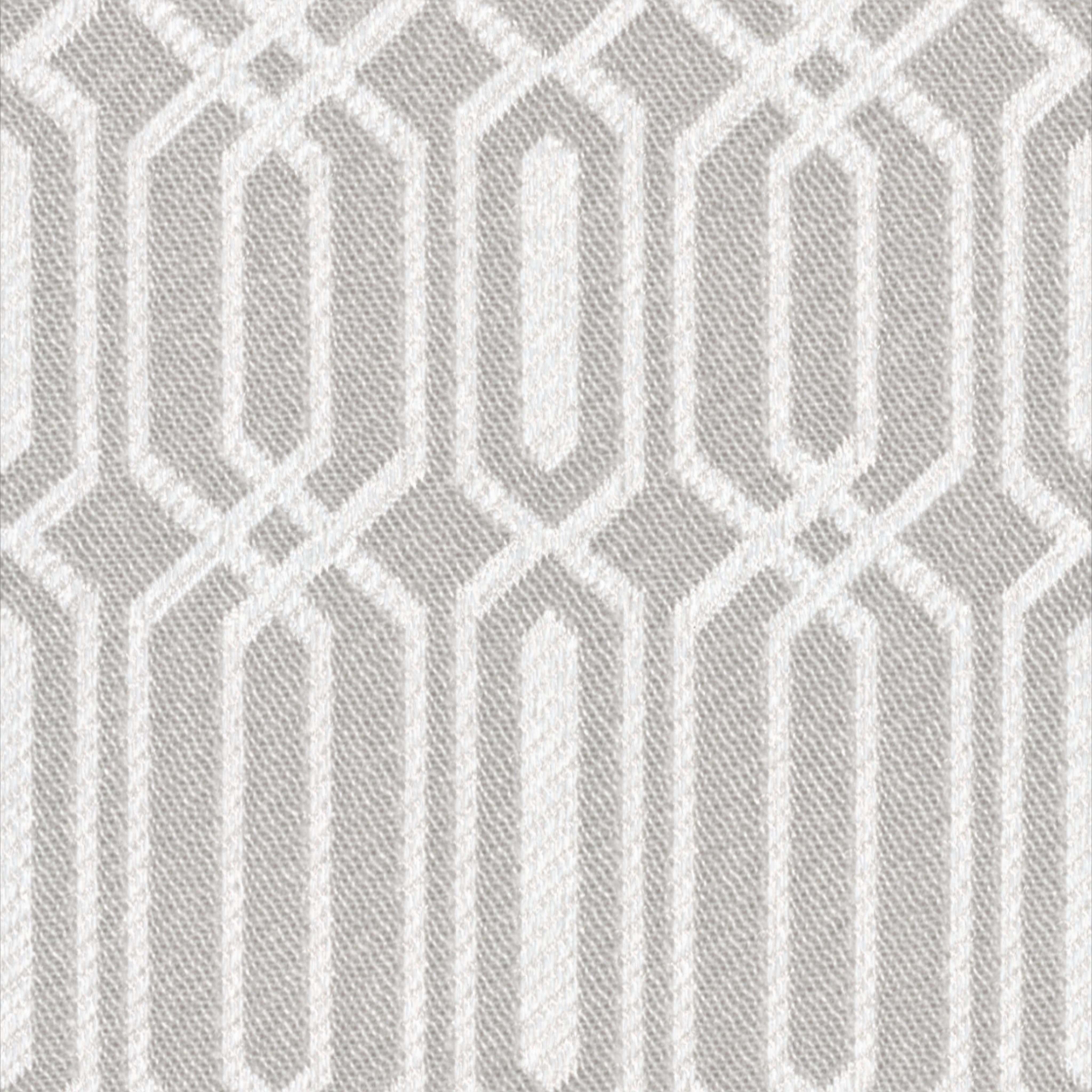 A seamless fabric texture with geometric grey jacquard units arranged in a None pattern