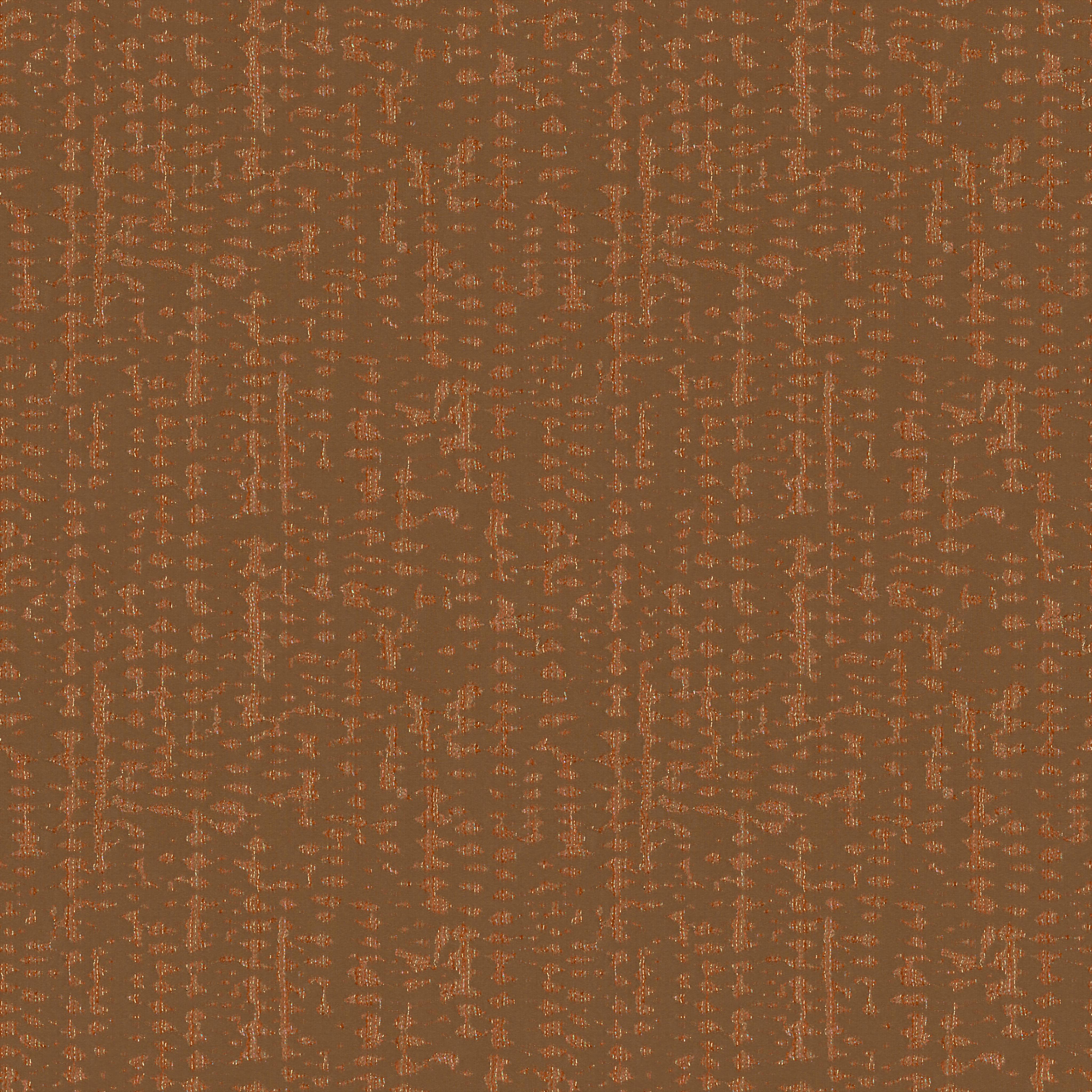 A seamless fabric texture with graphical orange jacquard units arranged in a None pattern