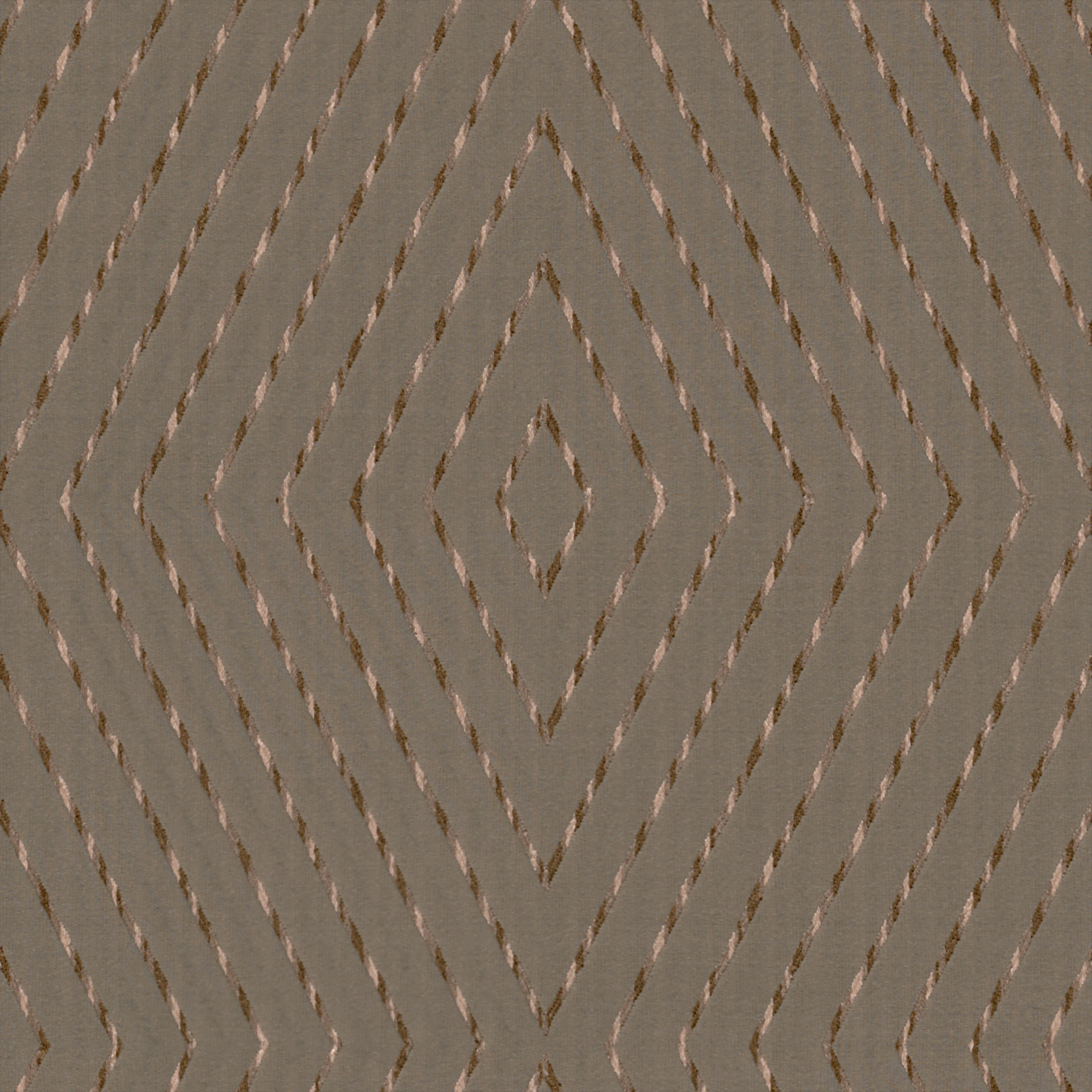 A seamless fabric texture with geometric brown jacquard units arranged in a None pattern