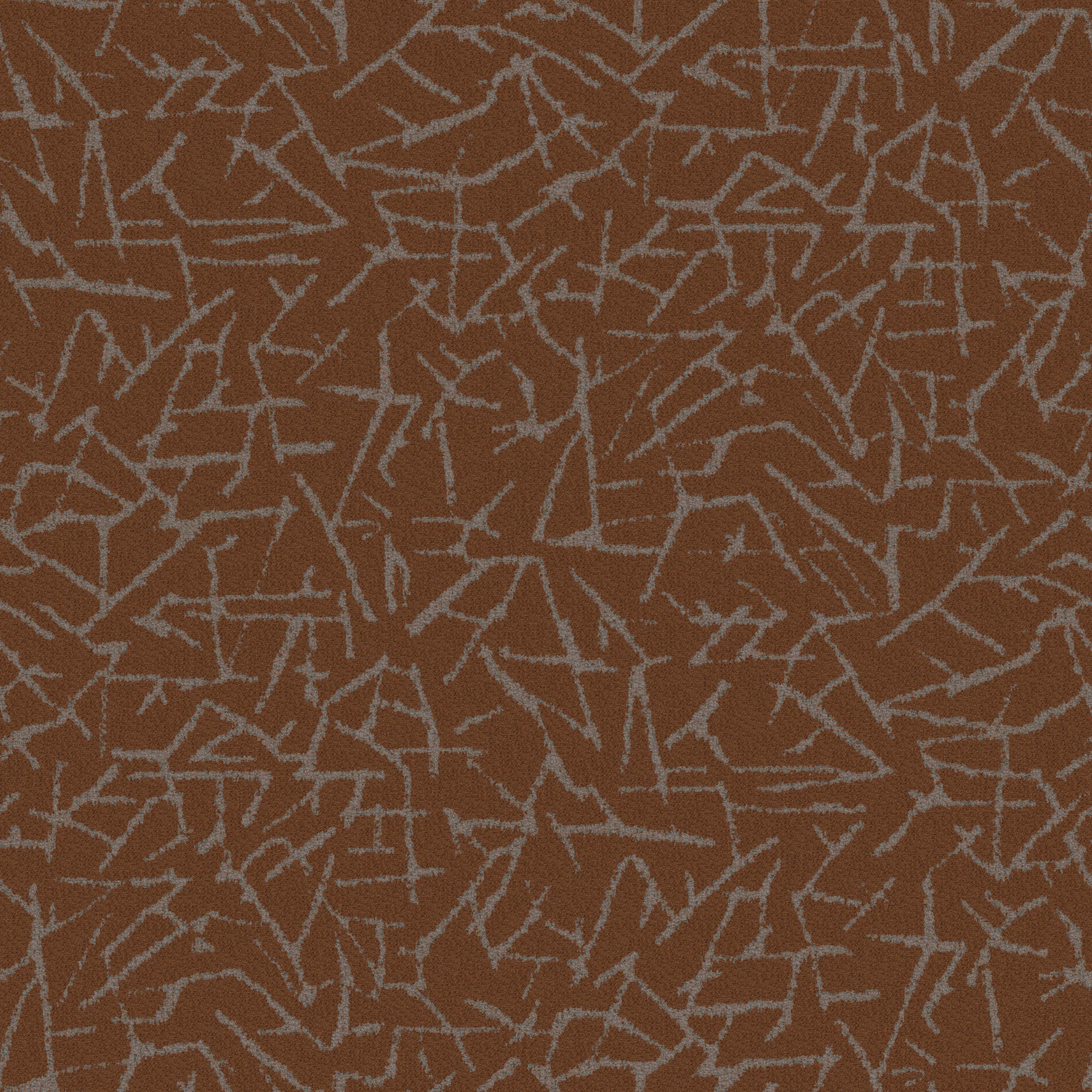 A seamless fabric texture with geometric orange jacquard units arranged in a None pattern