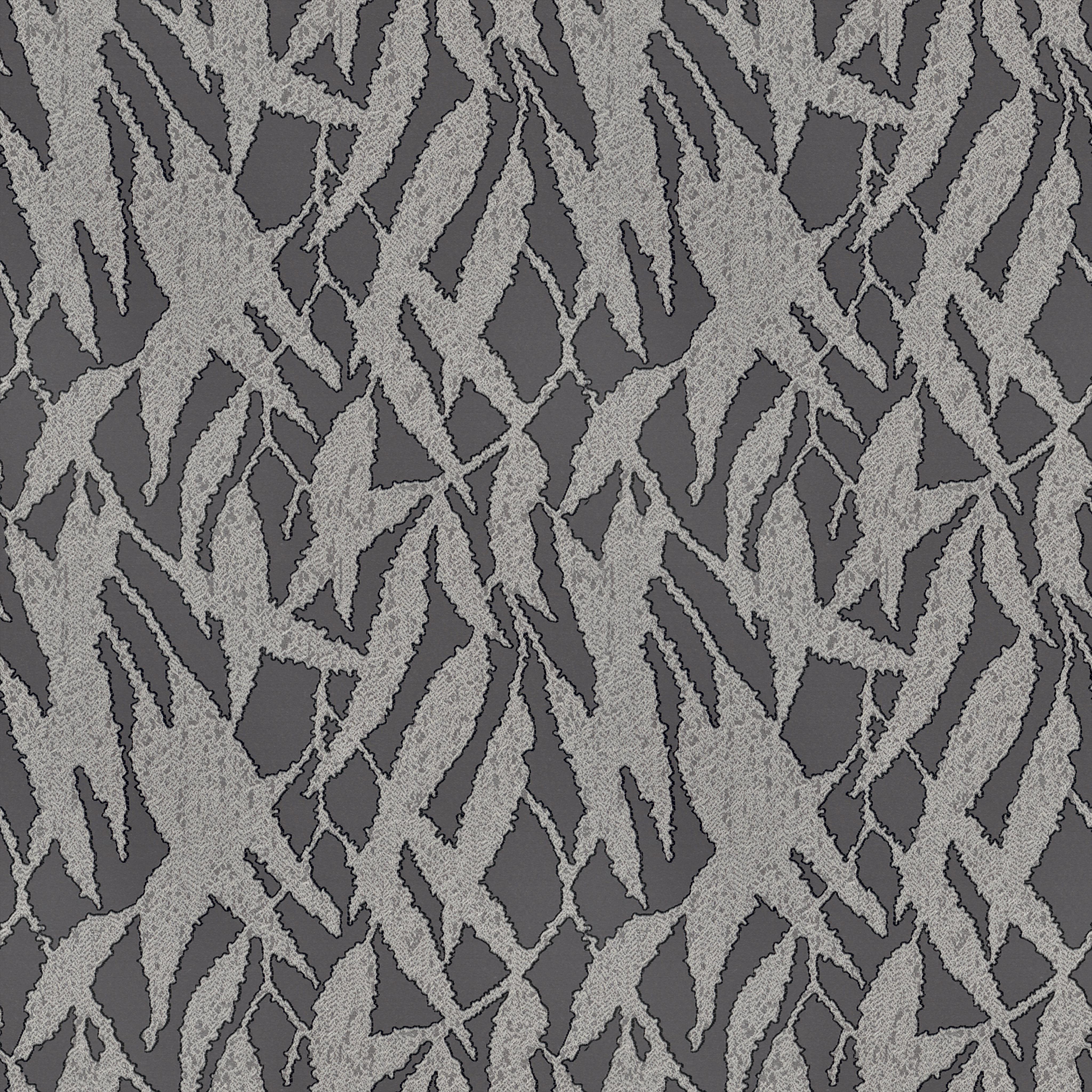 A seamless fabric texture with graphical grey jacquard units arranged in a None pattern