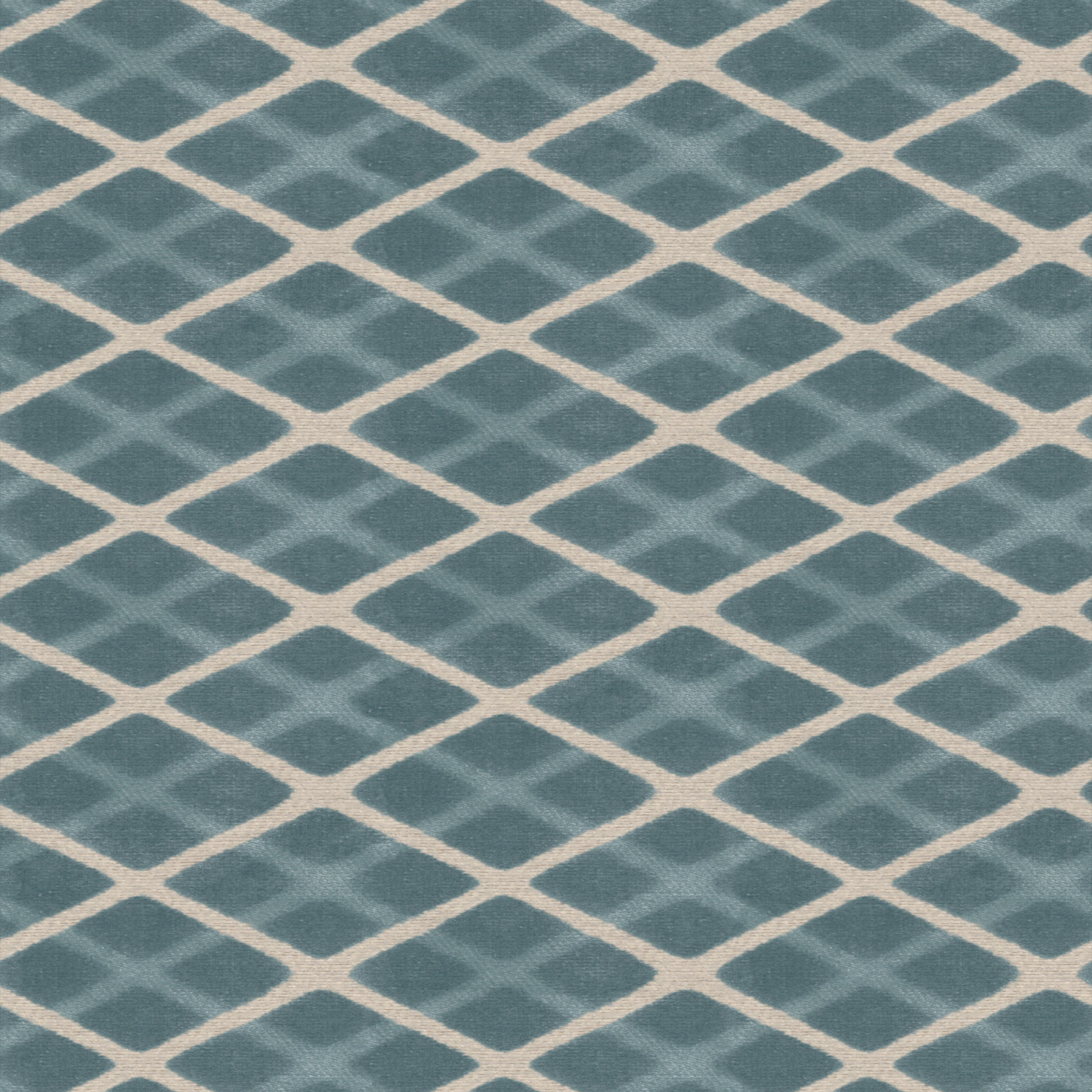 A seamless fabric texture with geometric duckegg jacquard units arranged in a None pattern