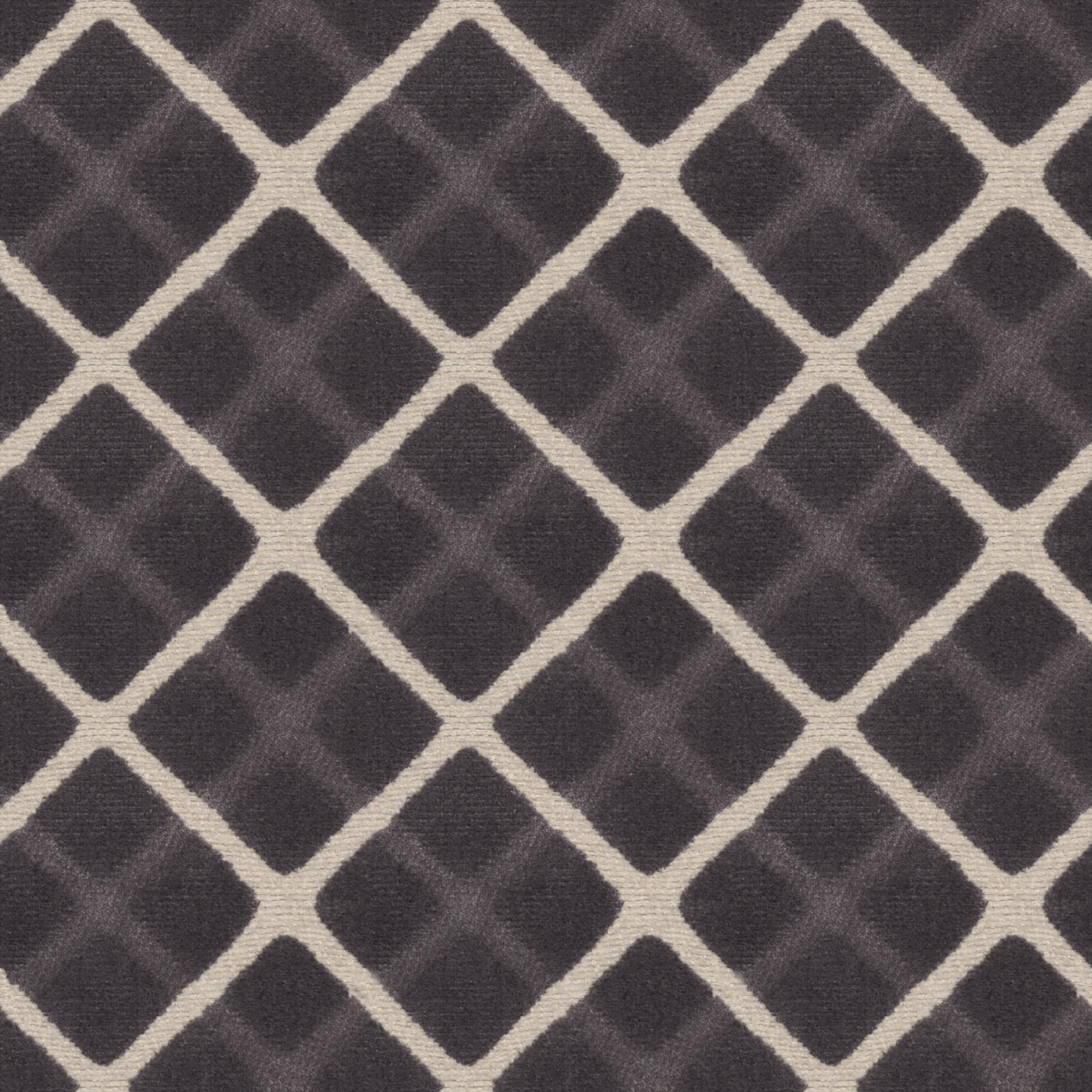 A seamless fabric texture with geometric grey jacquard units arranged in a None pattern