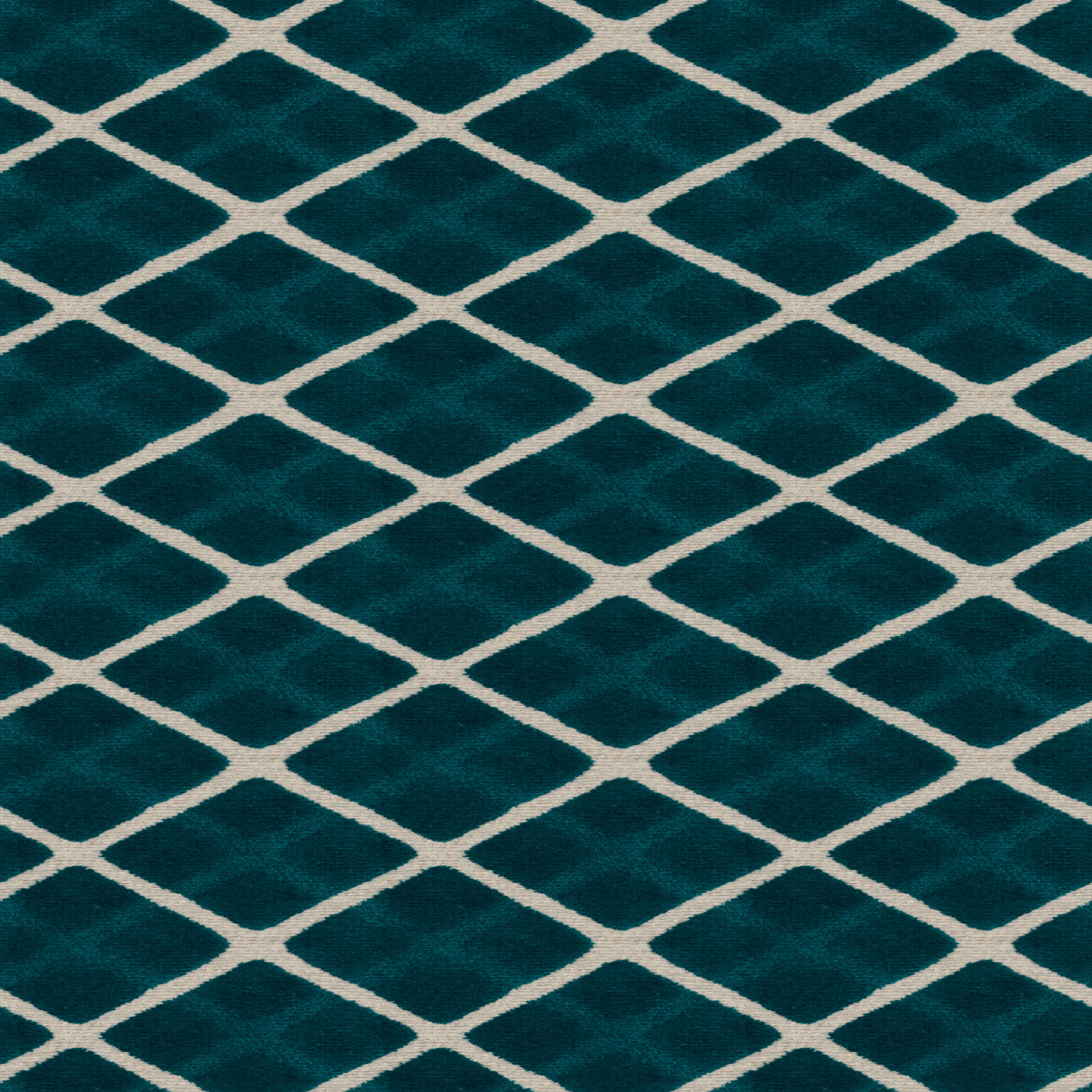 A seamless fabric texture with geometric duckegg jacquard units arranged in a None pattern