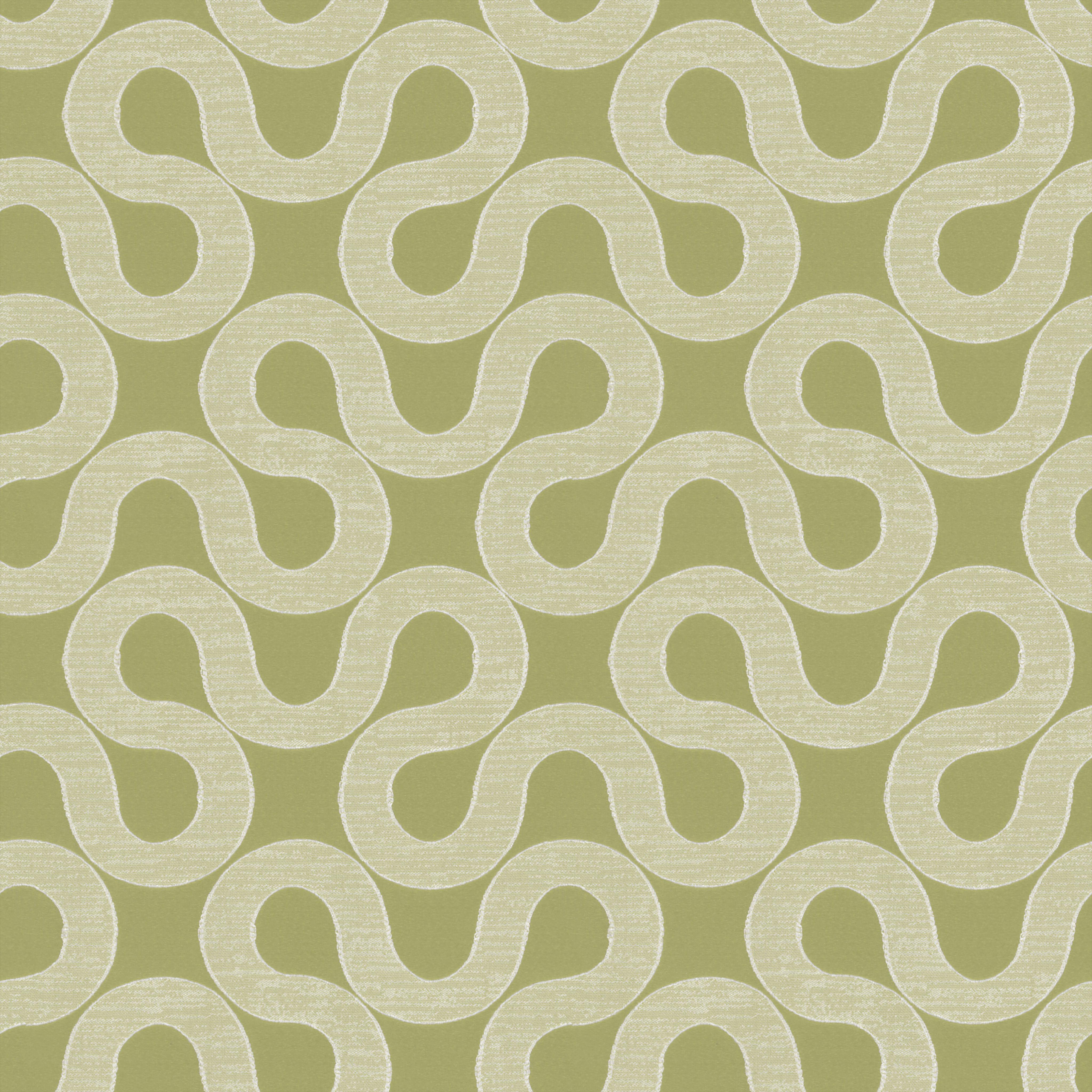 A seamless fabric texture with graphical green jacquard units arranged in a None pattern