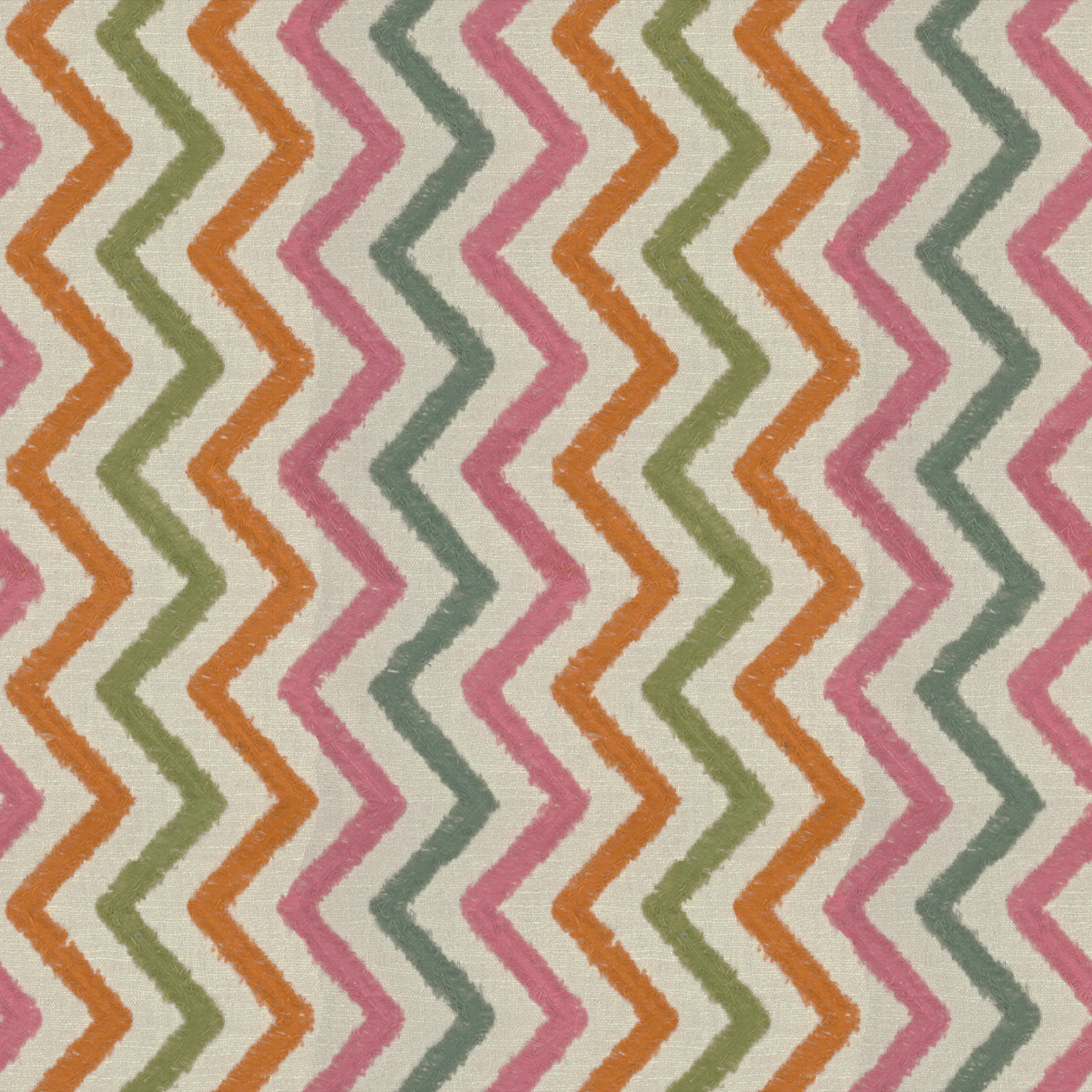 A seamless fabric texture with geometric multicoloured embroidery units arranged in a None pattern