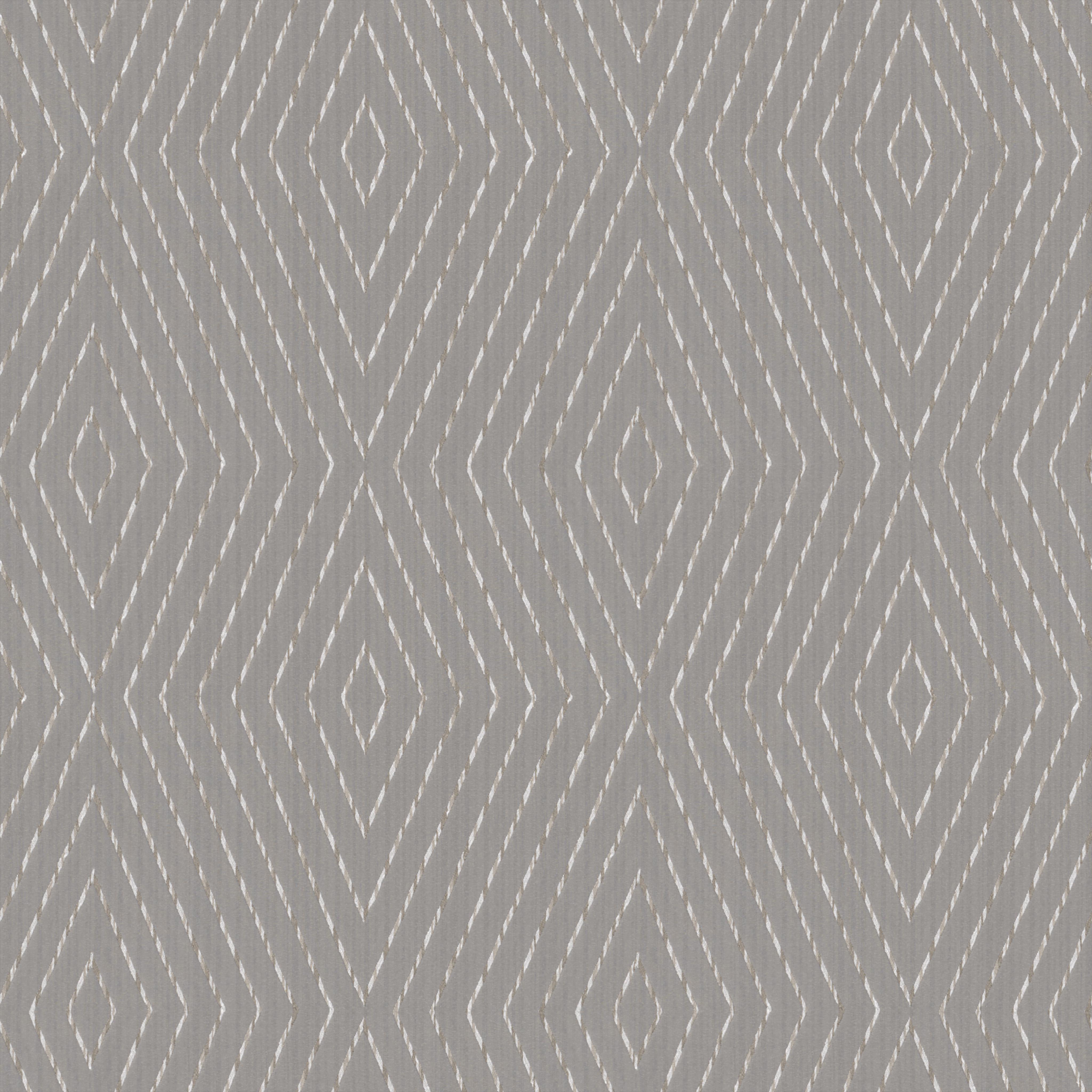 A seamless fabric texture with geometric grey jacquard units arranged in a None pattern