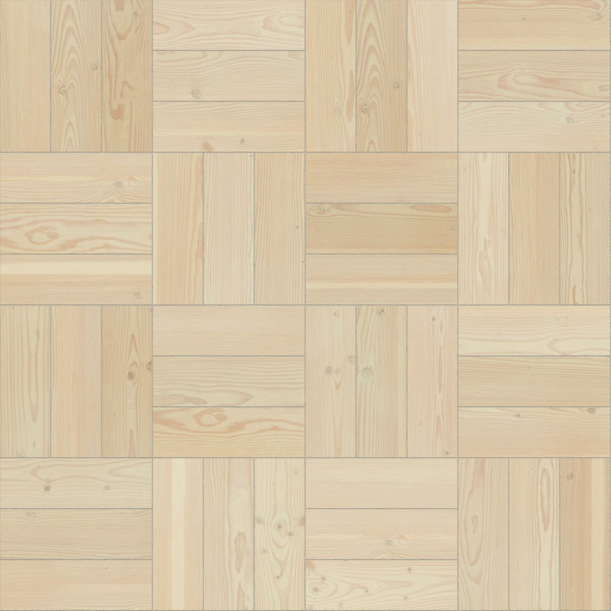 A seamless wood texture with douglas fir boards arranged in a Basketweave pattern