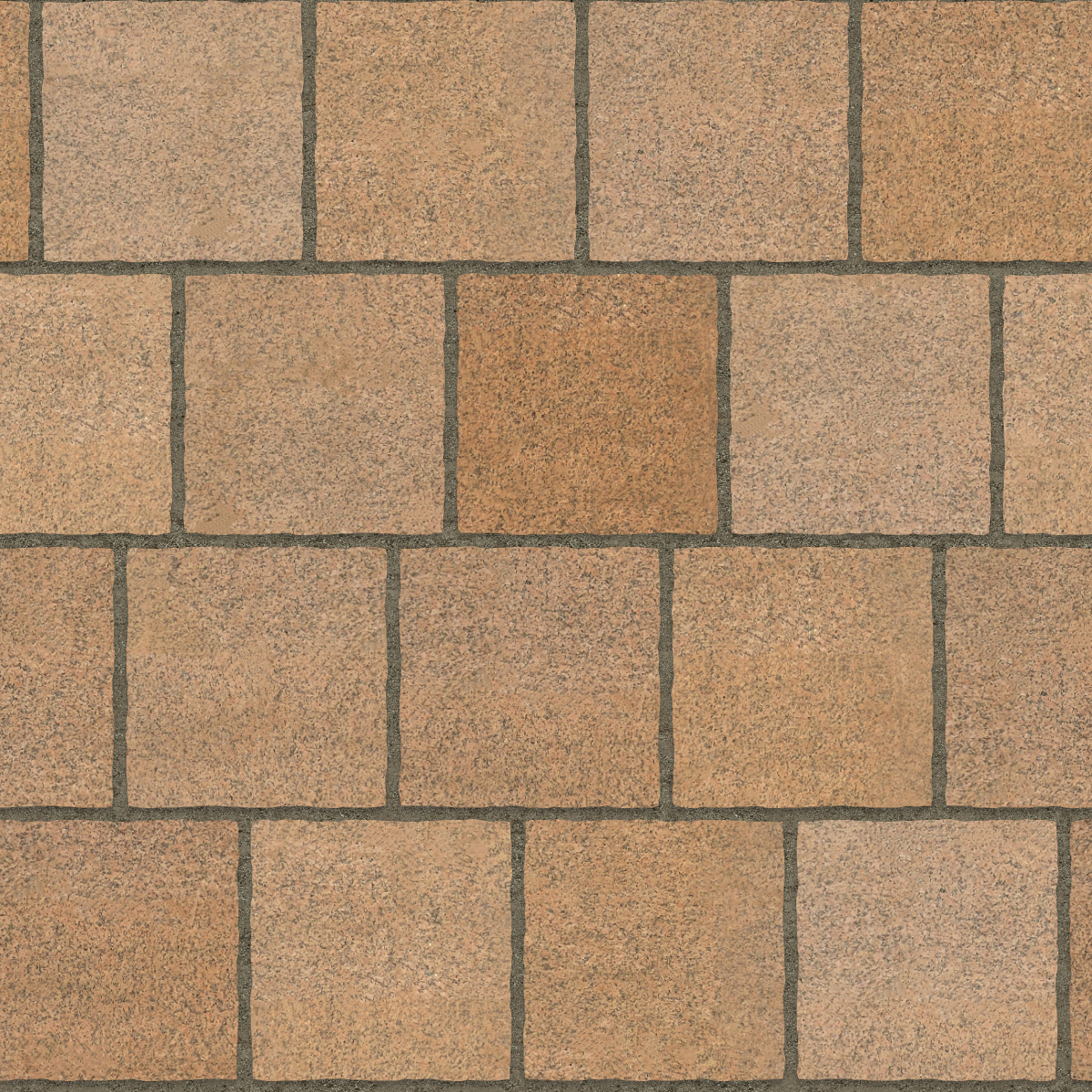 A seamless stone texture with pink granite blocks arranged in a Staggered pattern