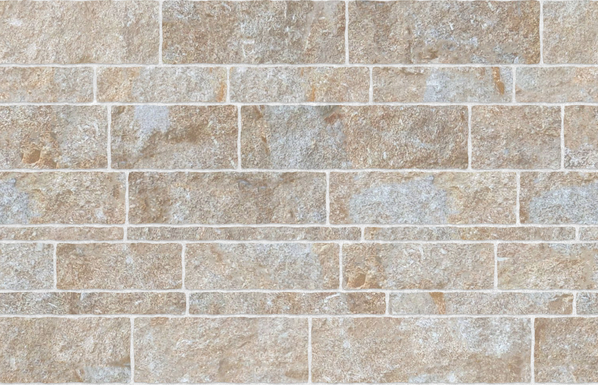 A seamless stone texture with rough limestone blocks arranged in a Ashlar pattern