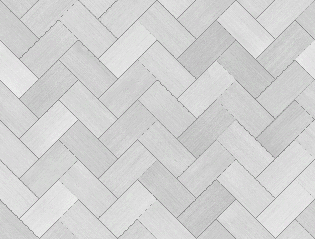A seamless metal texture with aluminium sheets arranged in a Herringbone pattern