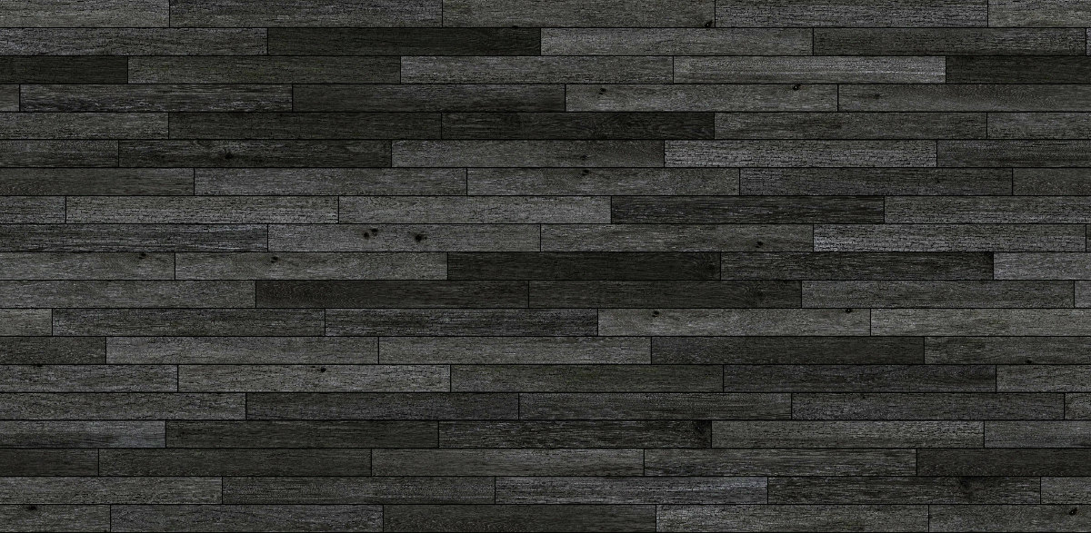 A seamless wood texture with charred timber boards arranged in a Staggered pattern
