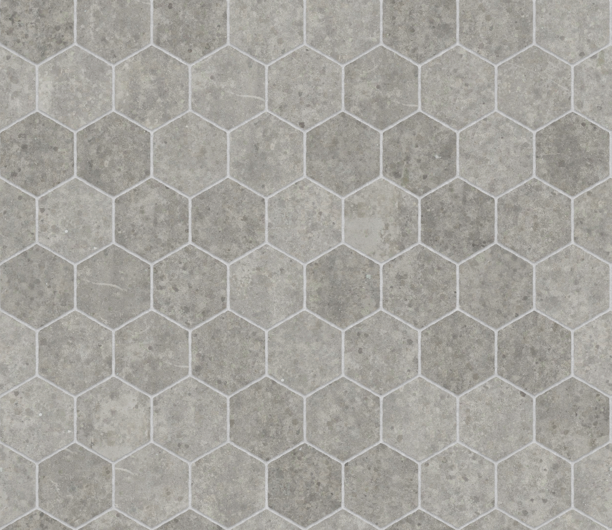 A seamless concrete texture with concrete blocks arranged in a Hexagonal pattern