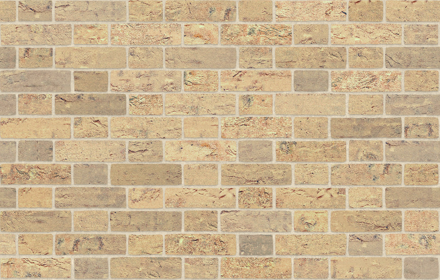 A seamless brick texture with creased brick units arranged in a Flemish pattern