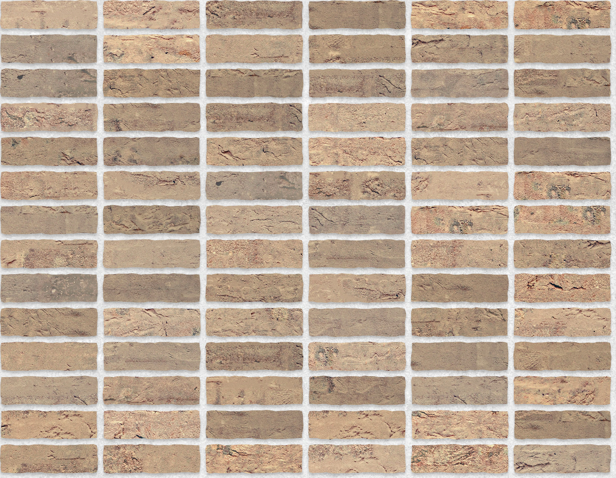 A seamless brick texture with creased brick units arranged in a Stack pattern