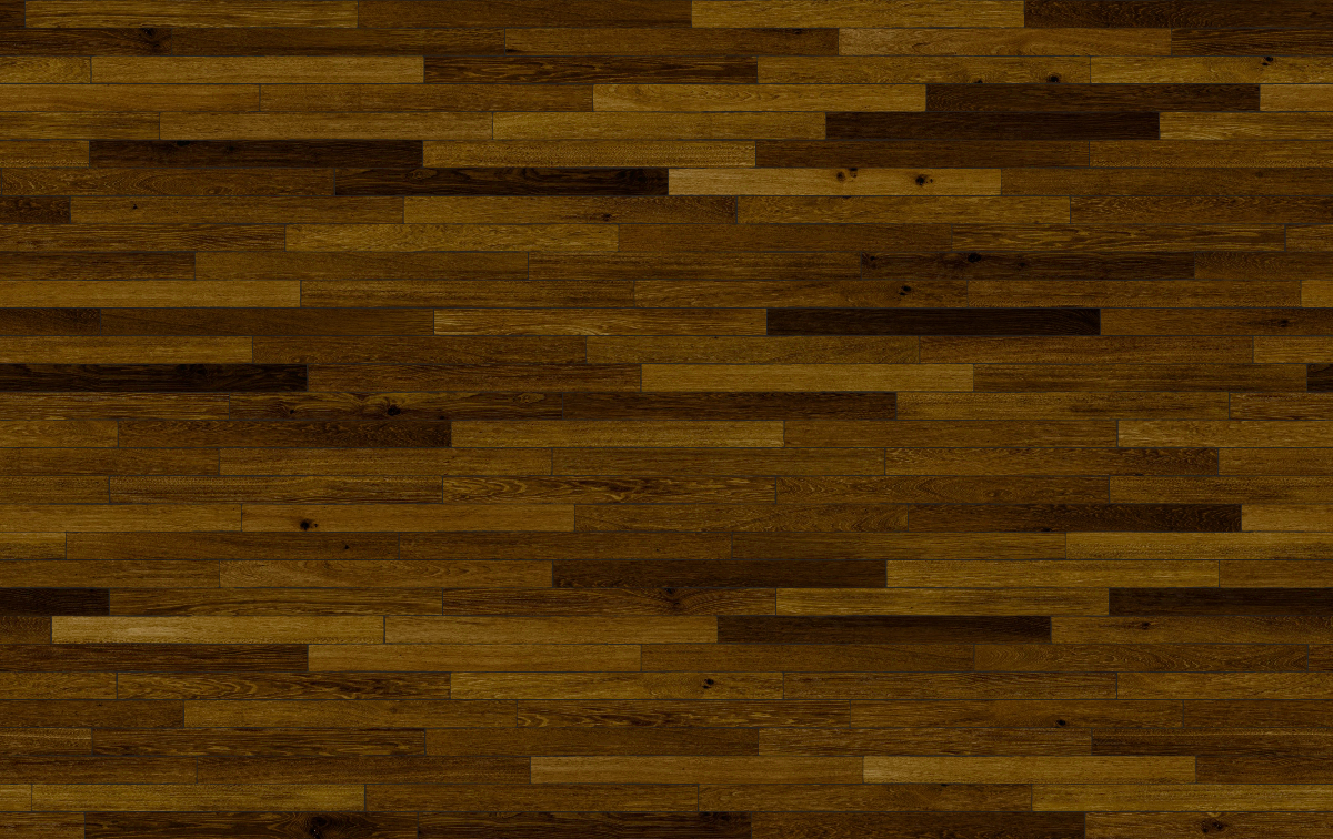 A seamless wood texture with dark stained timber boards arranged in a Staggered pattern