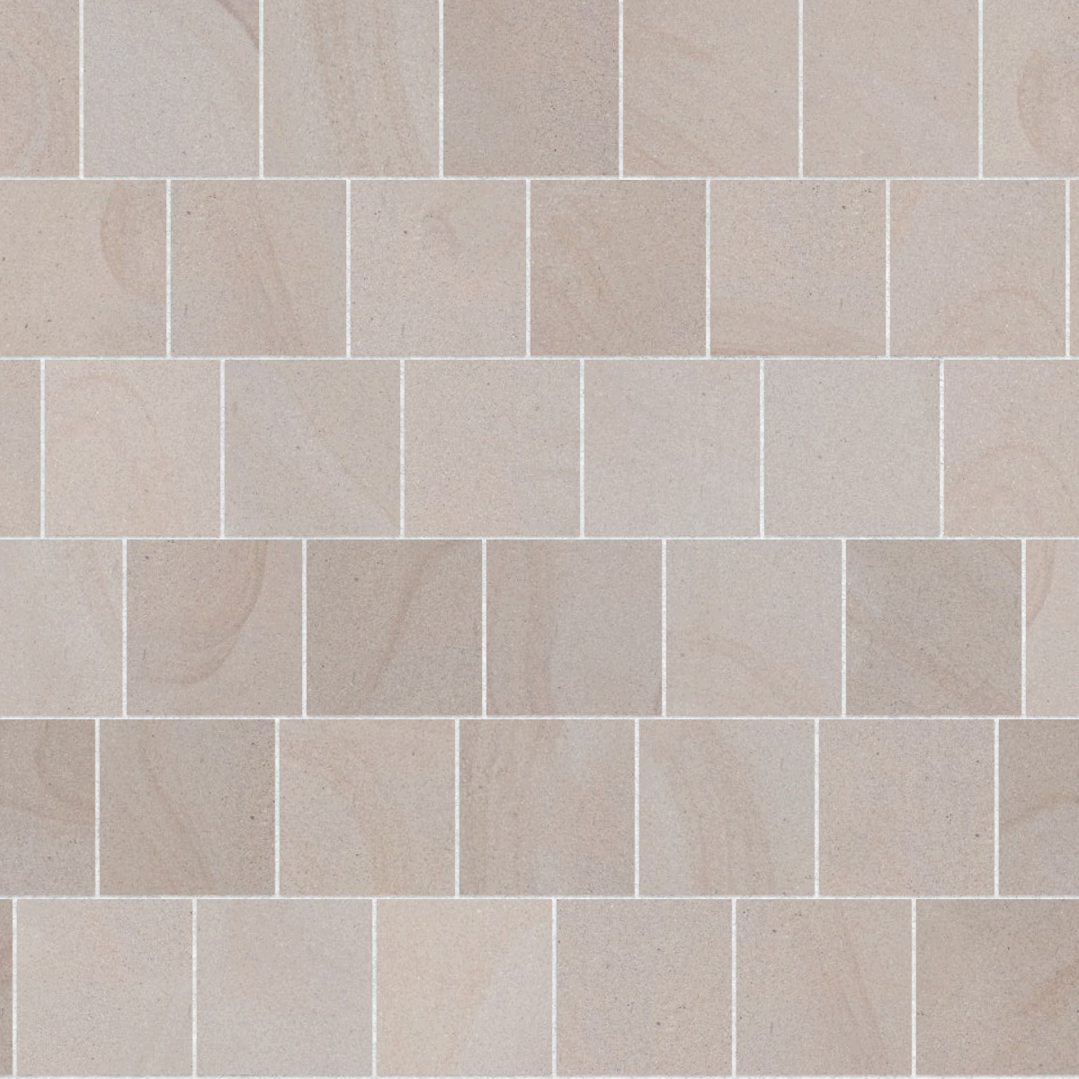 A seamless stone texture with blonde sandstone blocks arranged in a Staggered pattern