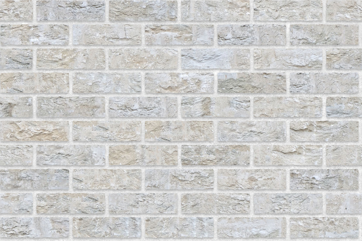 A seamless brick texture with buff units arranged in a Stretcher pattern