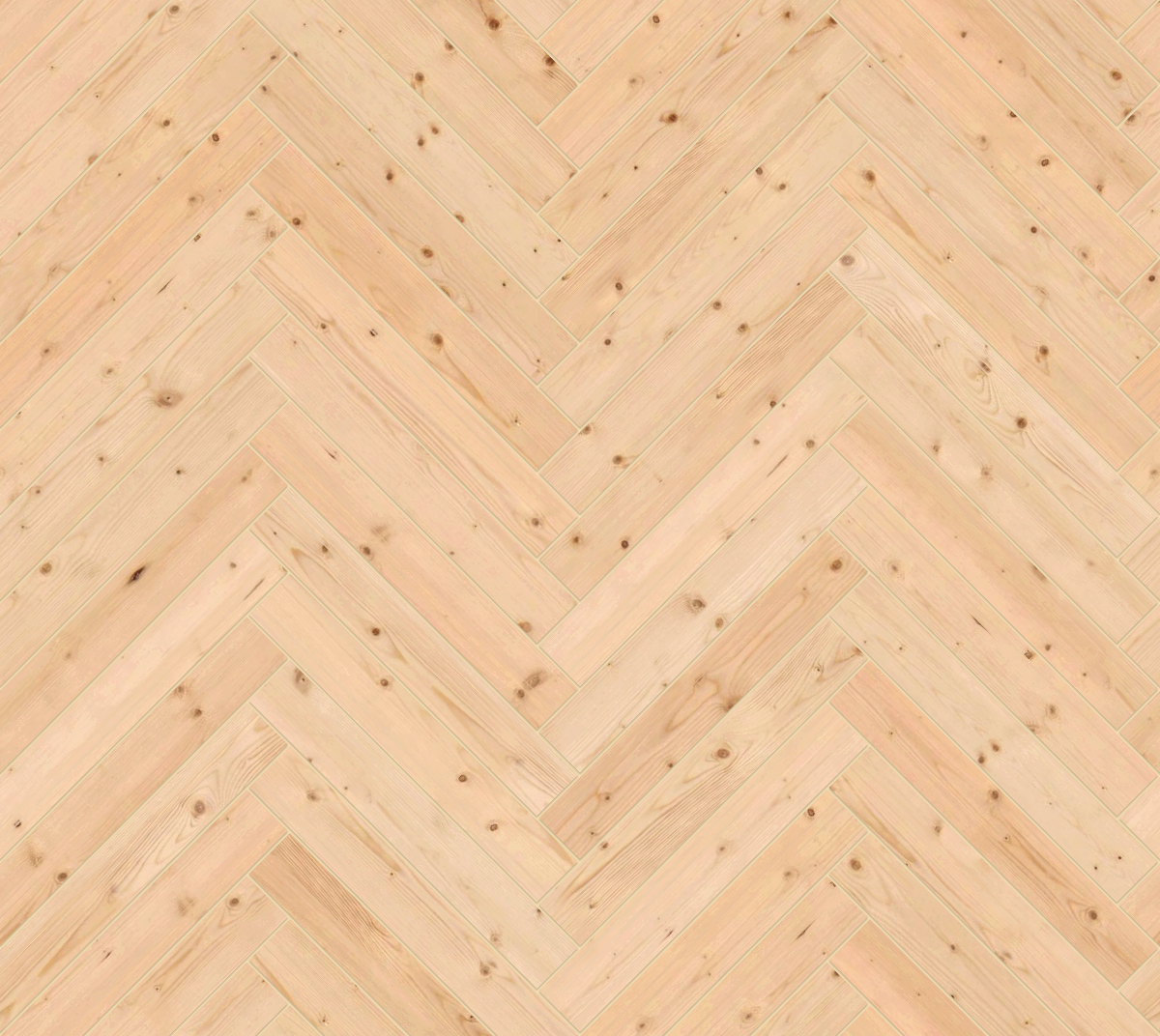 A seamless wood texture with knotted timber boards arranged in a Herringbone pattern