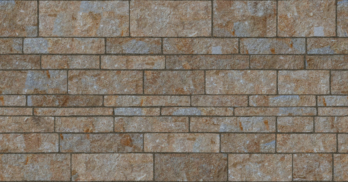 A seamless stone texture with rough limestone blocks arranged in a Ashlar pattern