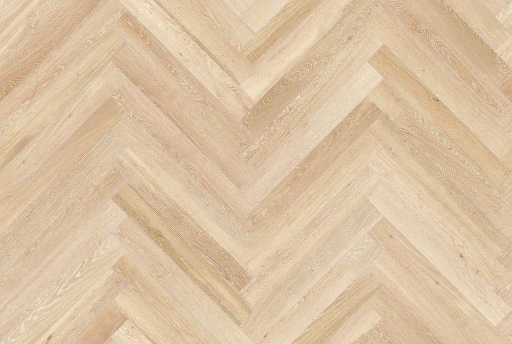 A seamless wood texture with ash boards arranged in a Herringbone pattern