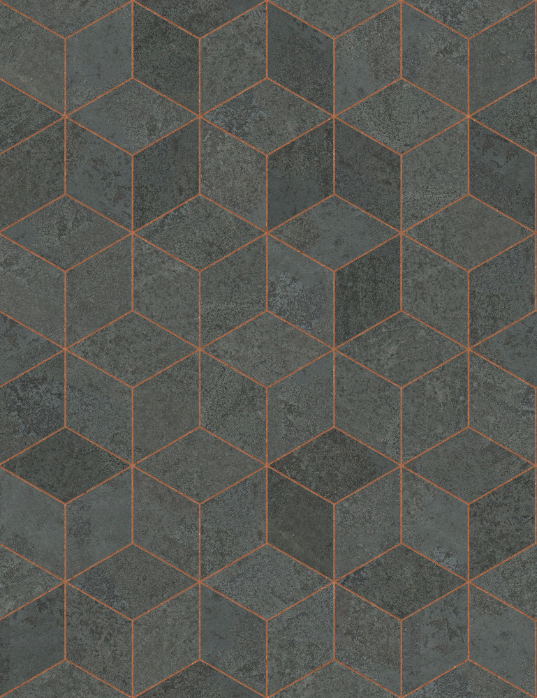 A seamless stone texture with flagstone blocks arranged in a Cubic pattern