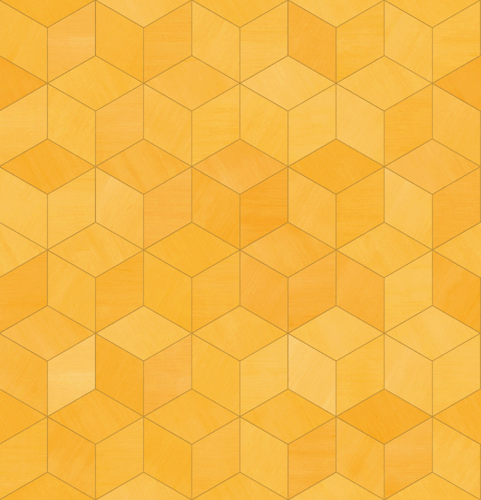 A seamless metal texture with gold sheets arranged in a Cubic pattern