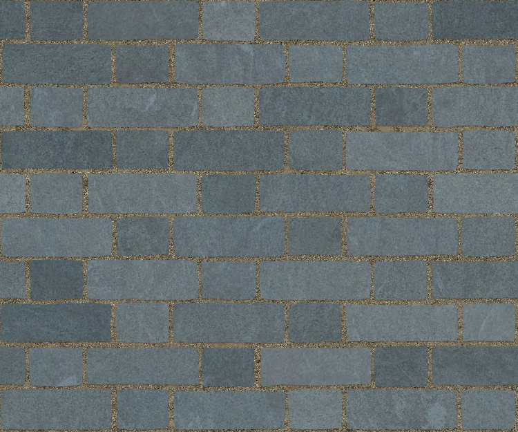 A seamless stone texture with slate blocks arranged in a Flemish pattern