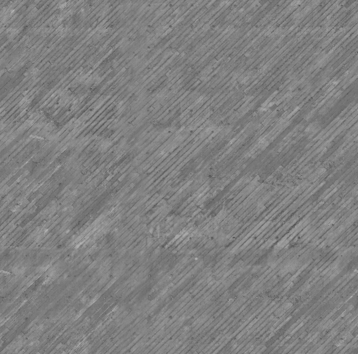 A seamless boardmarked concrete angled texture for use in architectural drawings and 3D models