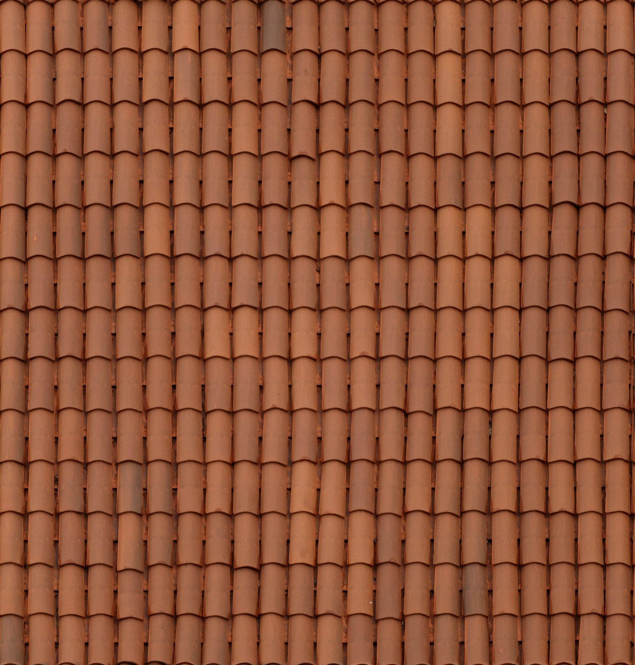 A seamless ceramic roof tiles texture for use in architectural drawings and 3D models