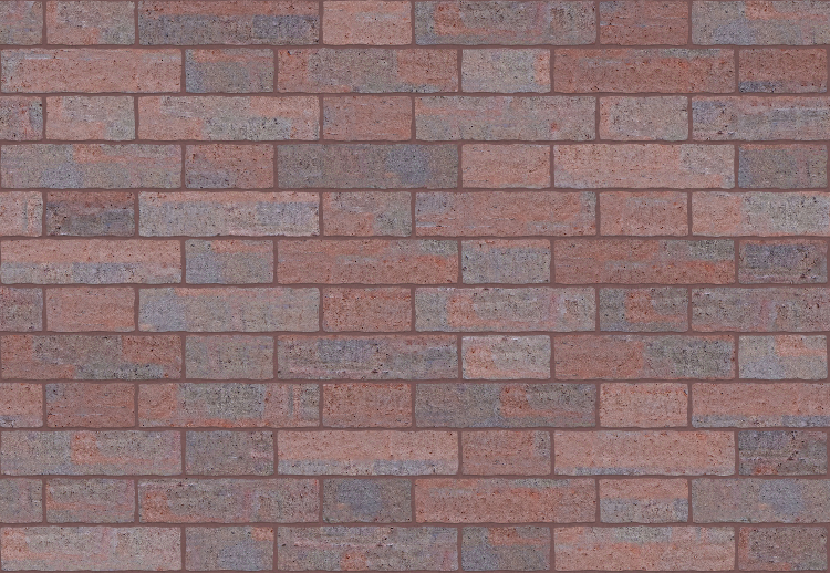 A seamless brick texture with hojrod brick units arranged in a Flemish pattern