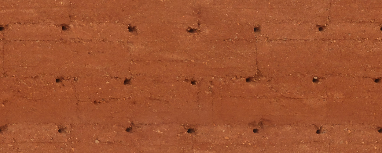 A seamless kasbah mud wall texture for use in architectural drawings and 3D models