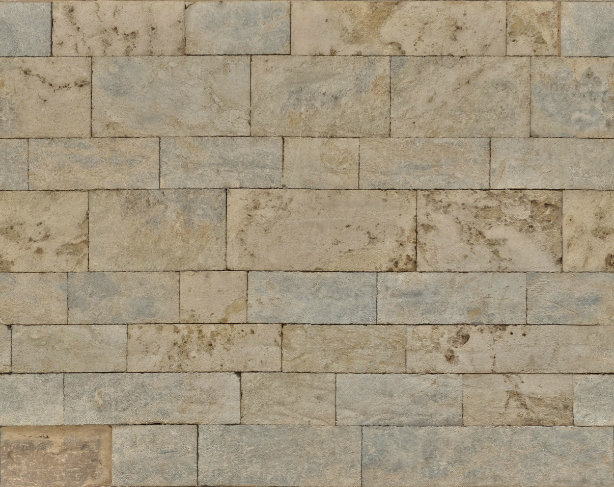 A seamless limestone wall texture for use in architectural drawings and 3D models