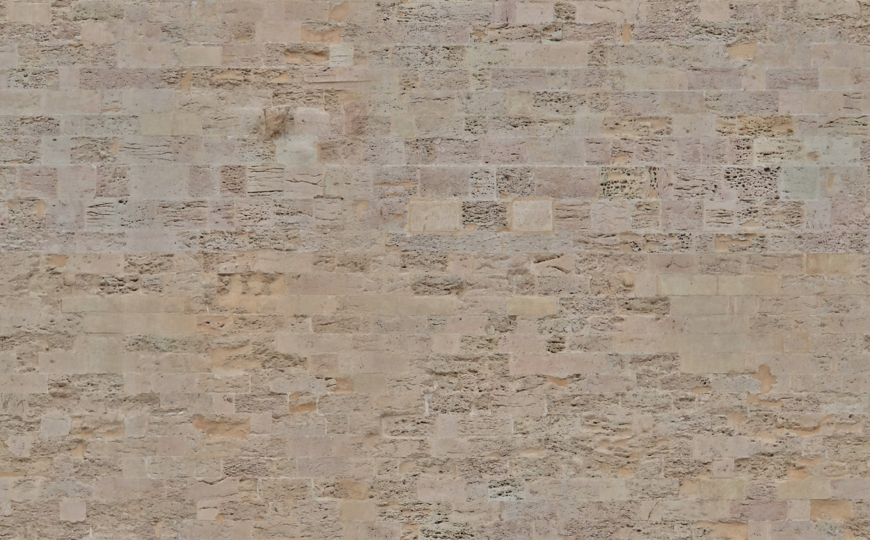 A seamless old rusticated stone wall texture for use in architectural drawings and 3D models