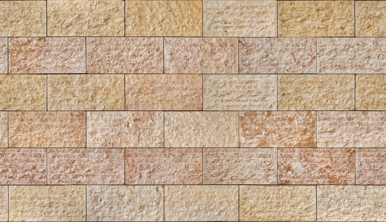 A seamless rusticated stone texture for use in architectural drawings and 3D models