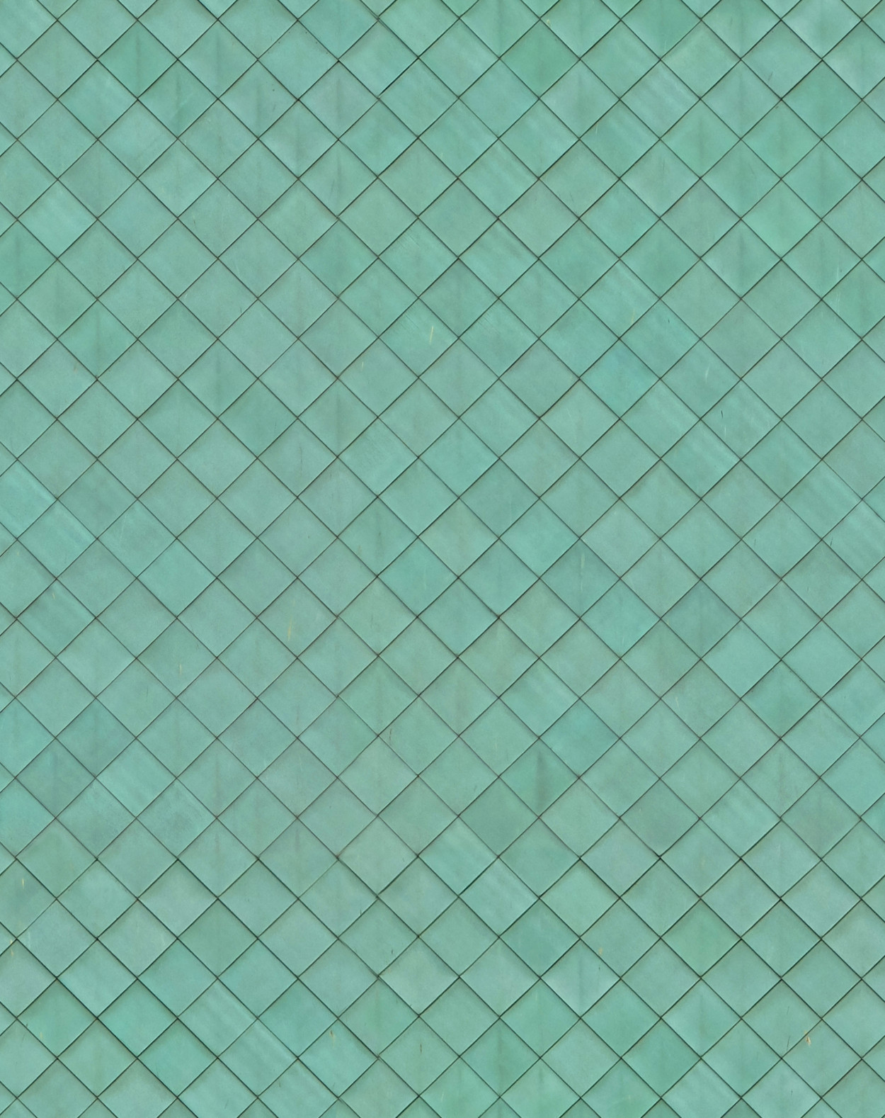 A seamless weathered copper lattice cladding texture for use in architectural drawings and 3D models